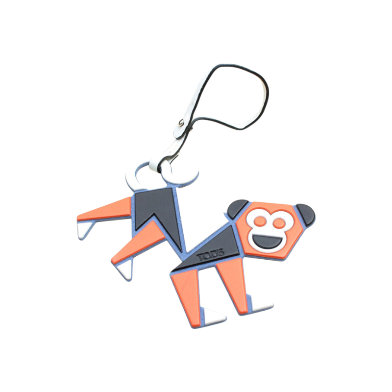 ITW2BC32UJ5I Tods Squirrel Monkey Leather Bag Charm