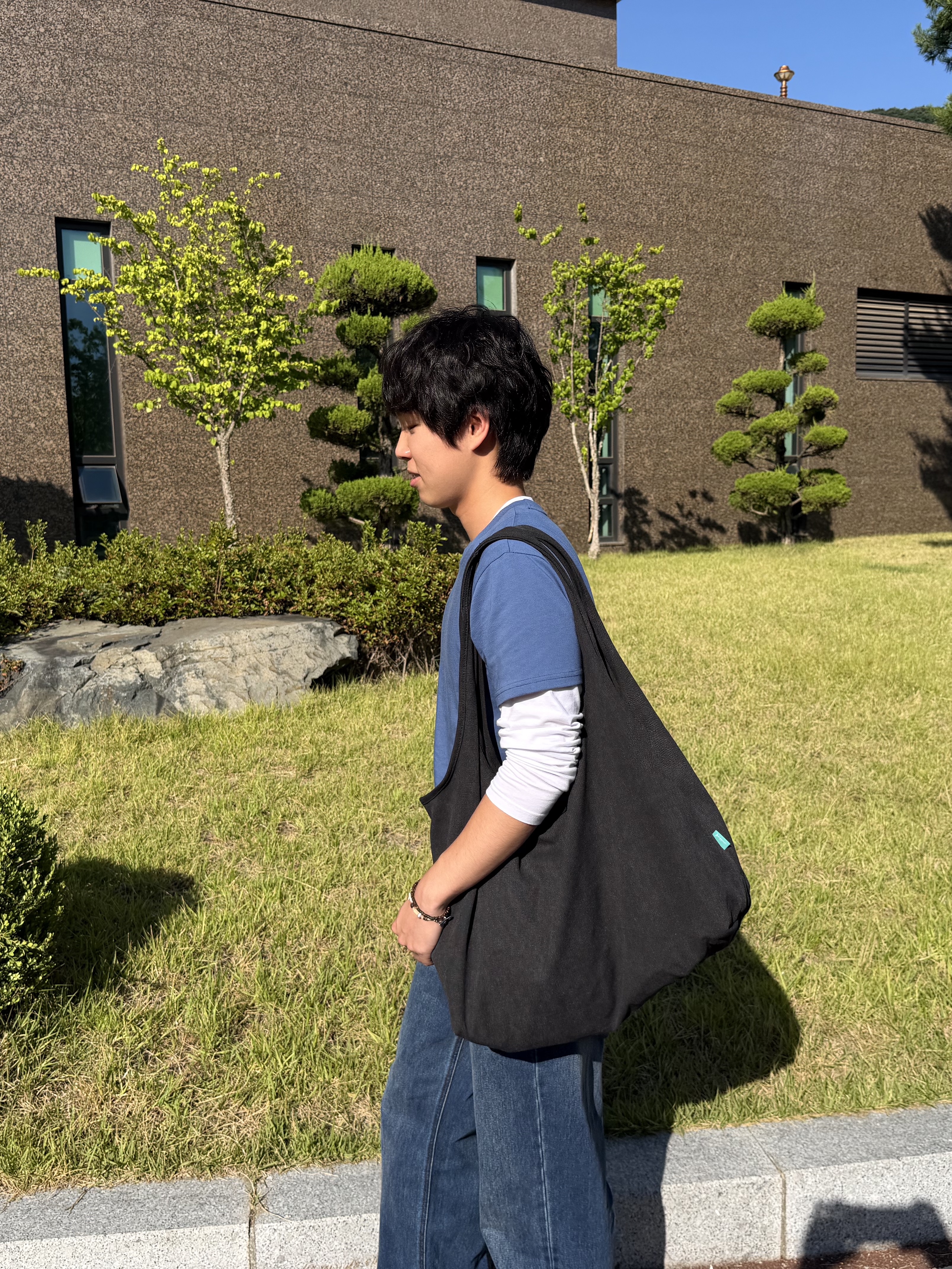 On Running Cloud 6 Black 착용 스타일 - 2