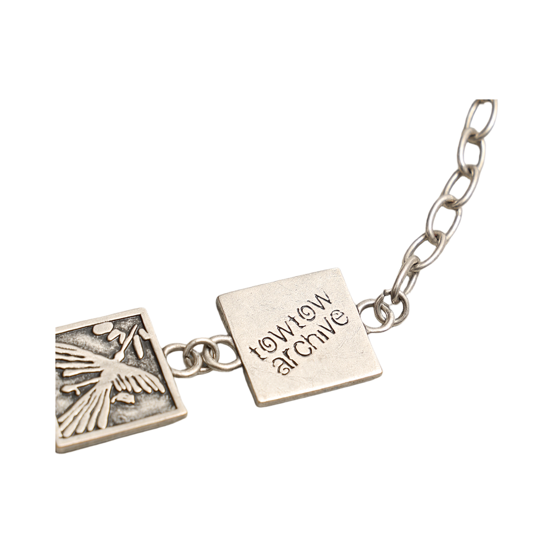 토우토우아카이브 스탬프 타일 체인 팔찌 실버 버니시(TOWTOW.ARCHIVE Stamped Tile Chain Bracelet Silver) - 6