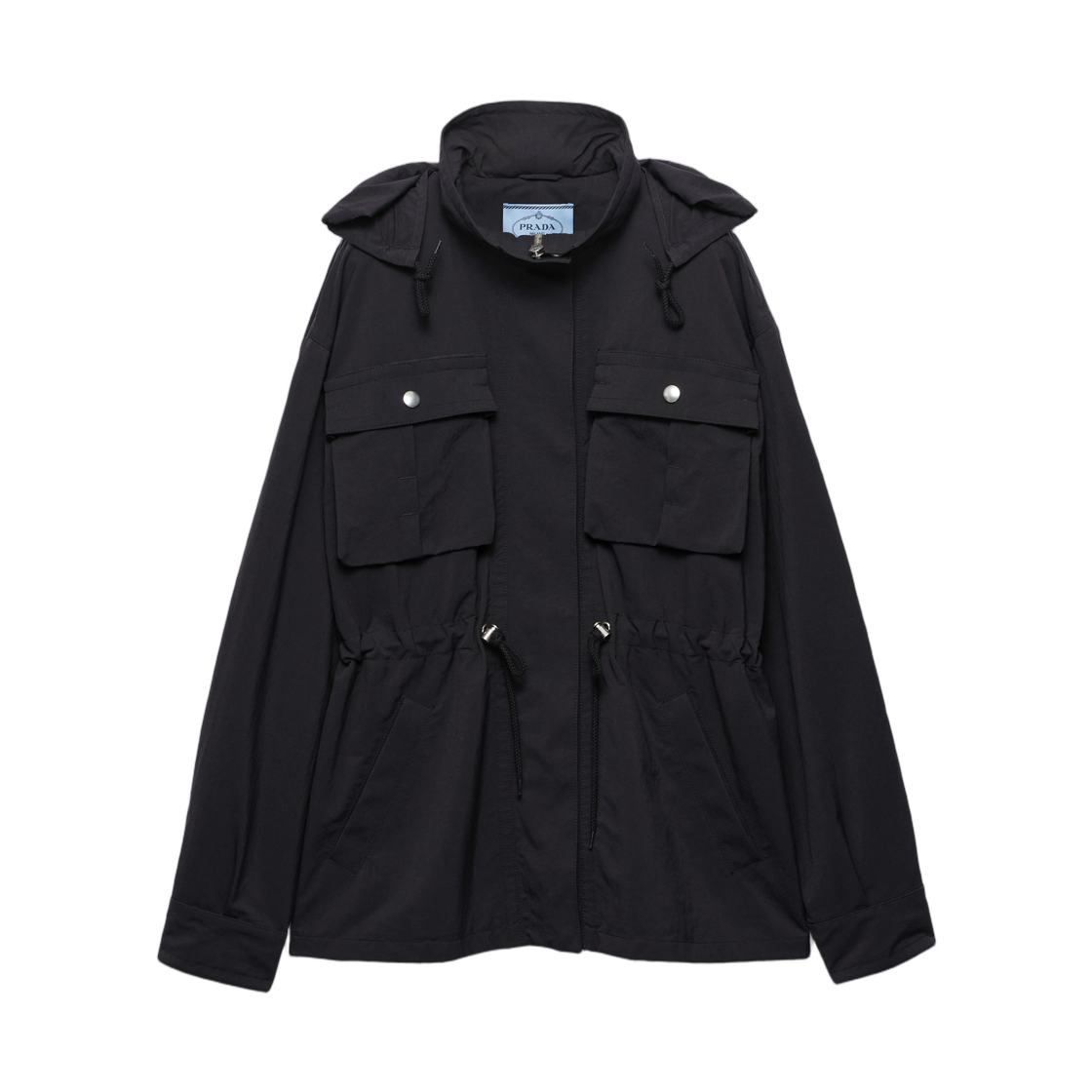 29S427-199Y-F0002 (W) Prada Technical Fabric Parka Black