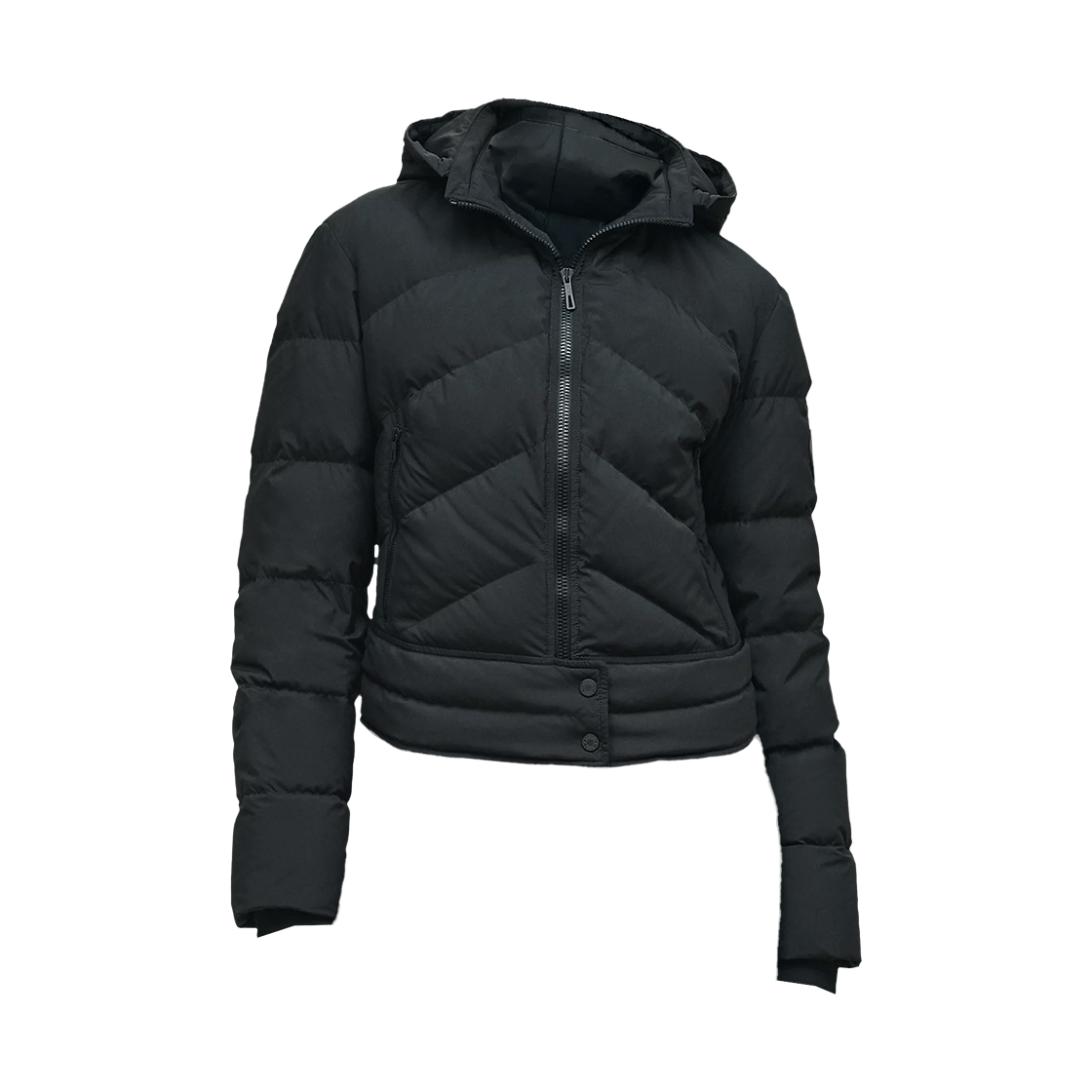 H6H0164DM02 (W) Hermes Short Puffer Coat Noir