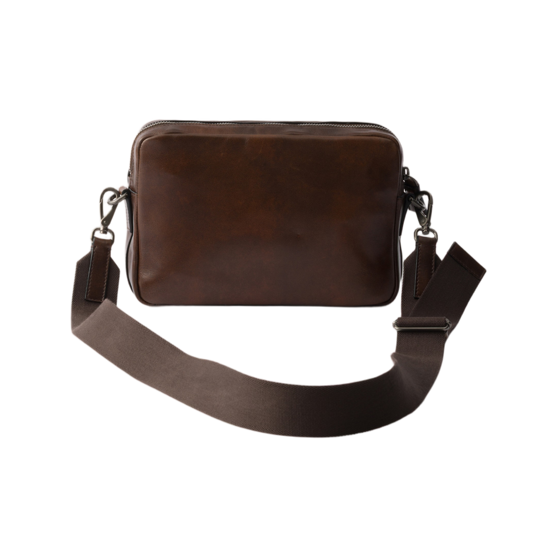 프라다 레더 숄더백 코코아 브라운(Prada Leather Shoulder Bag Cocoa Brown) - 2