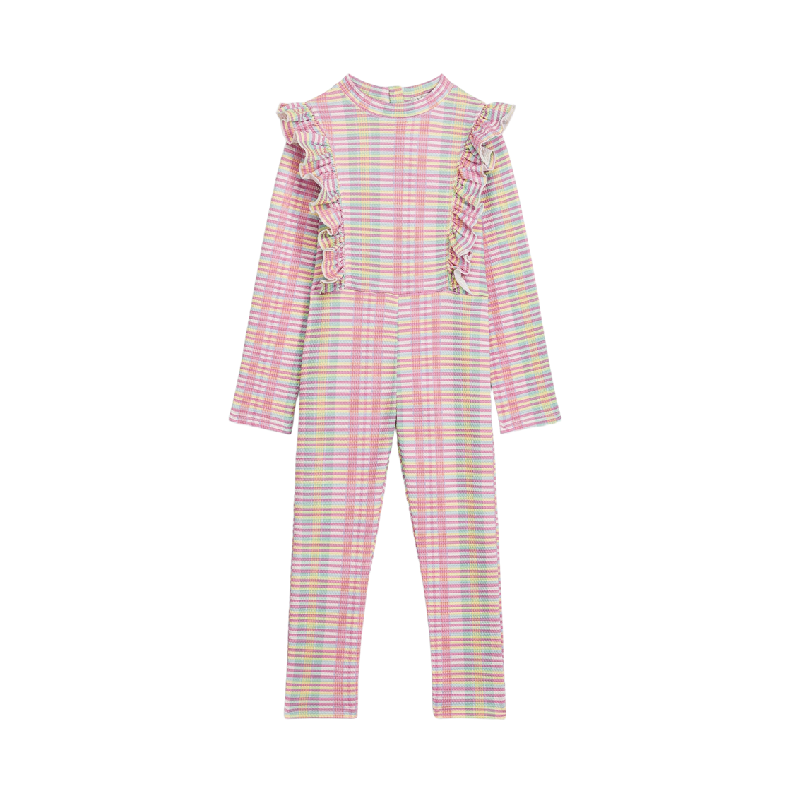 (키즈) 루이스 미샤 리네뜨 풀 바디 스윔수트 핑크 아일랜드 체크((Kids) Louise Misha Linette Full-Body Swimsuit Pink Island Checks) - 1