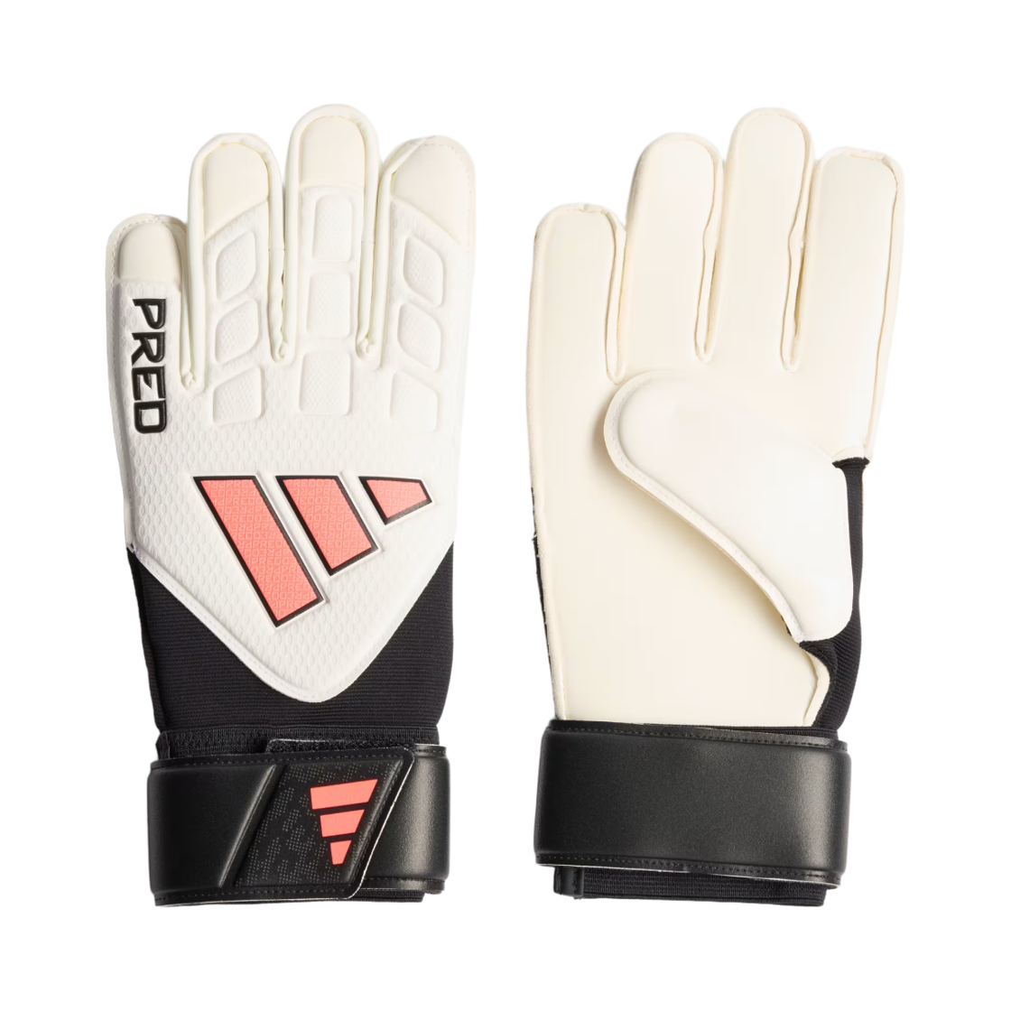 KE9700 Adidas Predator Match Goalkeeper Gloves White Black