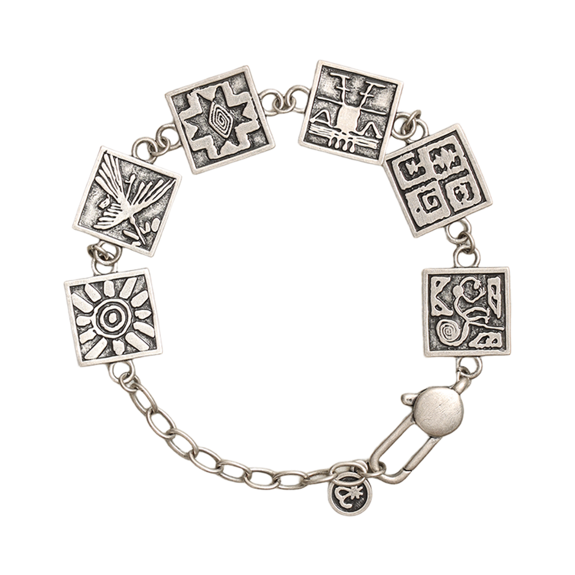 토우토우아카이브 스탬프 타일 체인 팔찌 실버 버니시(TOWTOW.ARCHIVE Stamped Tile Chain Bracelet Silver) - 2