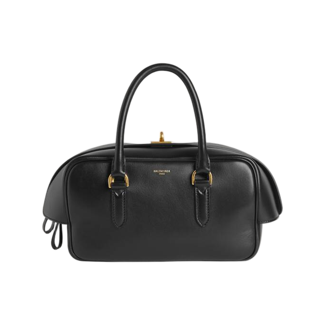 A0001P2ACRT1053 Balenciaga Le 7 Bowling Bag Small Black