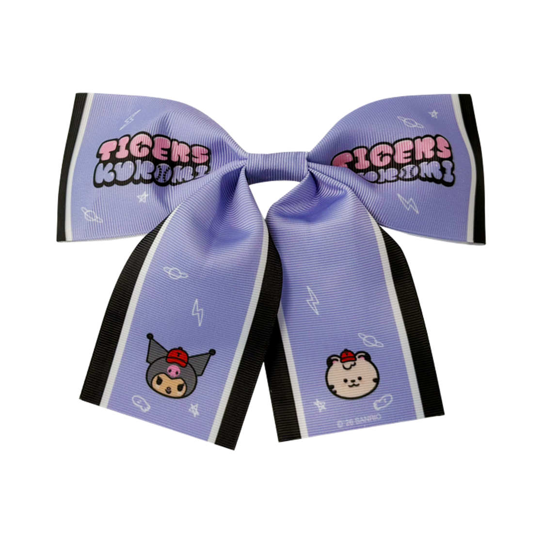 기아 타이거즈 x 쿠로미 리본핀 퍼플(Kia Tigers x Kuromi Ribbon Hairpin Purple)