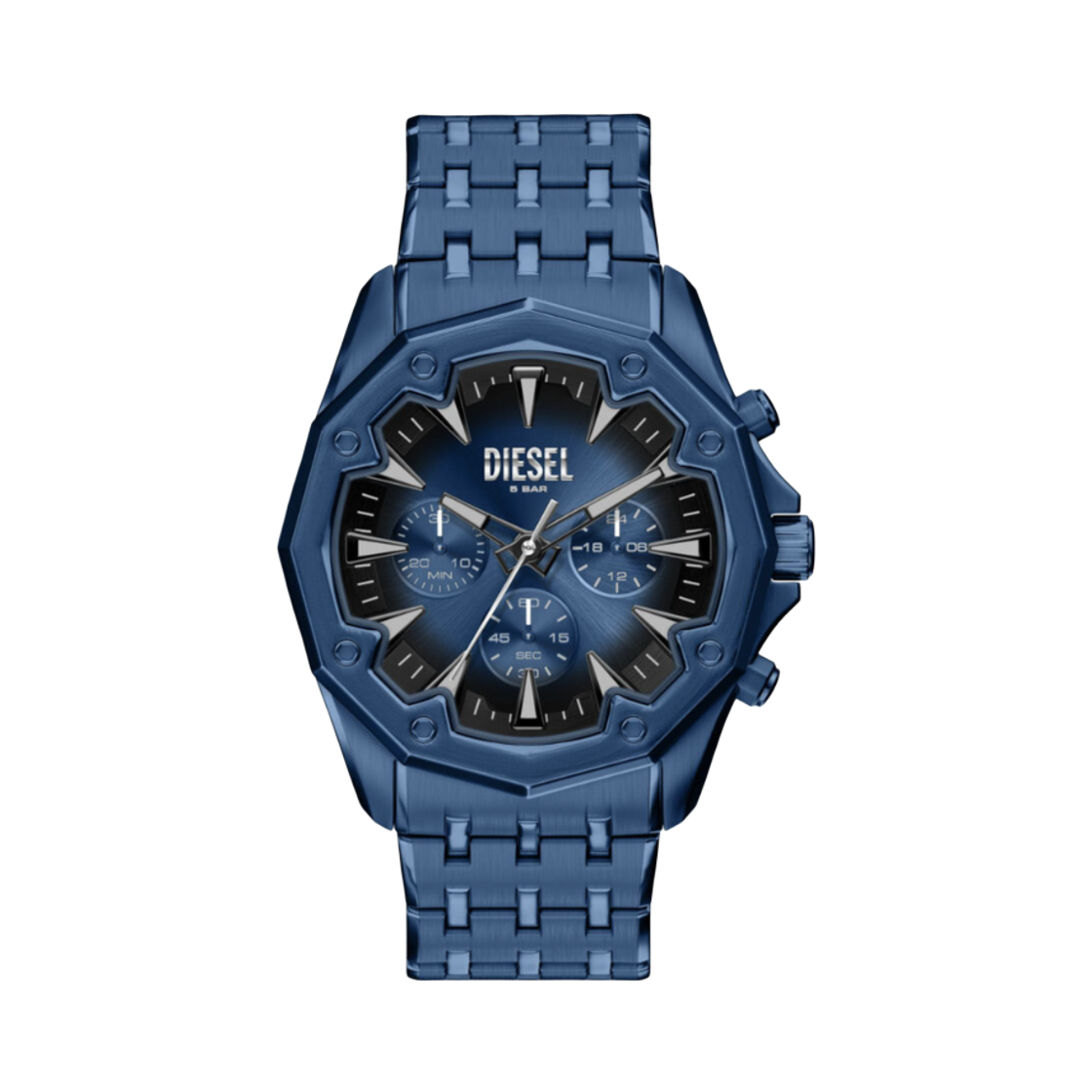 디젤 Dz4705 스팅어 블루 쿼츠 크로노그래프 46mm 스테인리스 스틸 블루(Diesel Dz4705 Stinger Blue Quartz Chronograph 46mm Stainless Steel Blue)