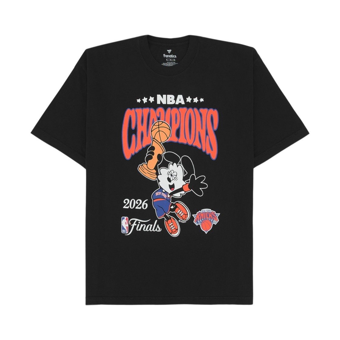 베르디 x 뉴욕 닉스 2026 NBA 챔피언십 티셔츠 블랙(Verdy x New York Knicks 2026 NBA Championship T-Shirt Black)