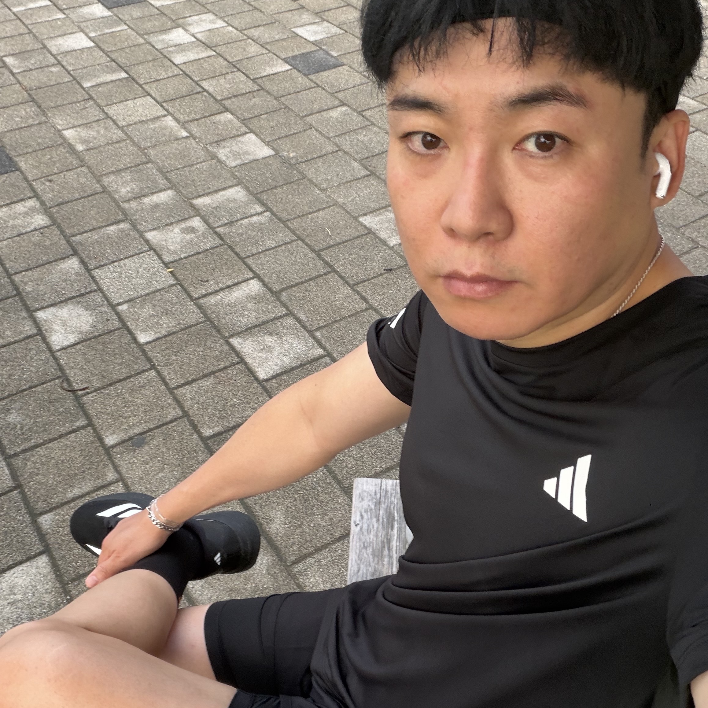 Adidas Adi365 Climacool T-Shirt Black - KR Sizing, Adidas Adizero EVO SL Core Black Cloud White 착용 스타일
