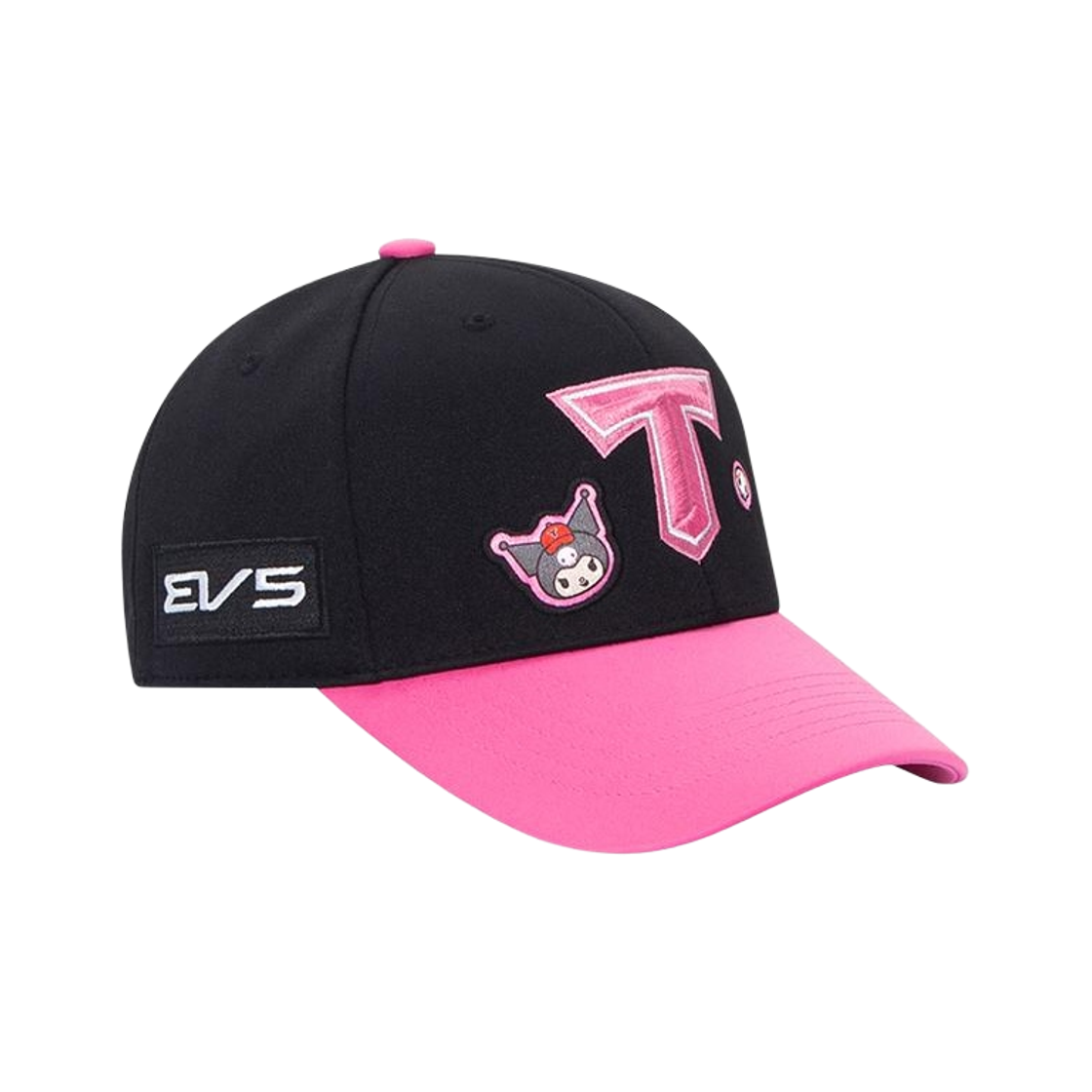 기아 타이거즈 x 쿠로미 어센틱 볼캡 블랙 핑크(Kia Tigers x Kuromi Authentic Ball Cap Black Pink)