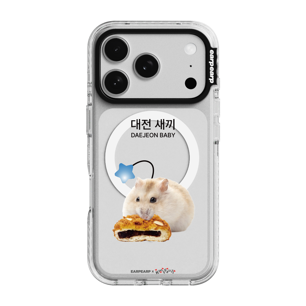E2607_0006 EARPEARP x Kims Fruits DAEJEON BABY Magsafe Wave Label+ Case Clear