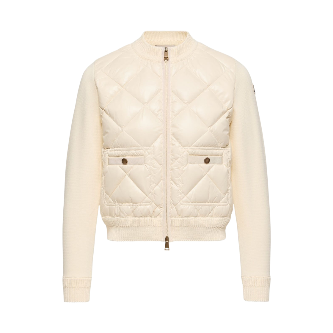 L2-093-9B00004-M1113-003 (W) Moncle Cotton Padded Cardigan White - 26FW