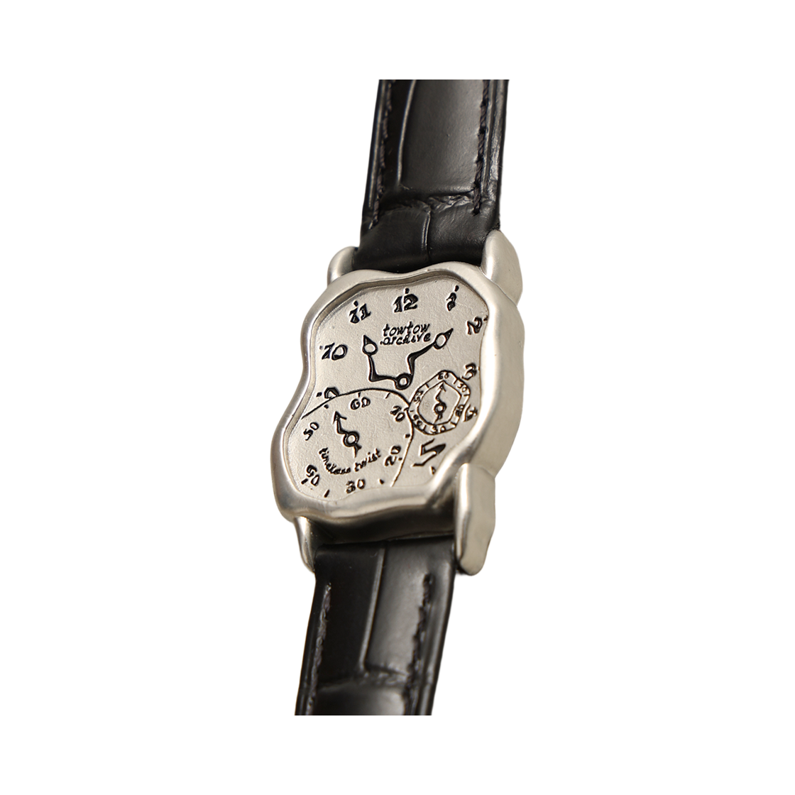 토우토우아카이브 타임리스 트위스트 위슬릿 4.0 블랙 실버(TOWTOW.ARCHIVE Timeless Twist Wristlet 4.0 Black&Silver) - 2