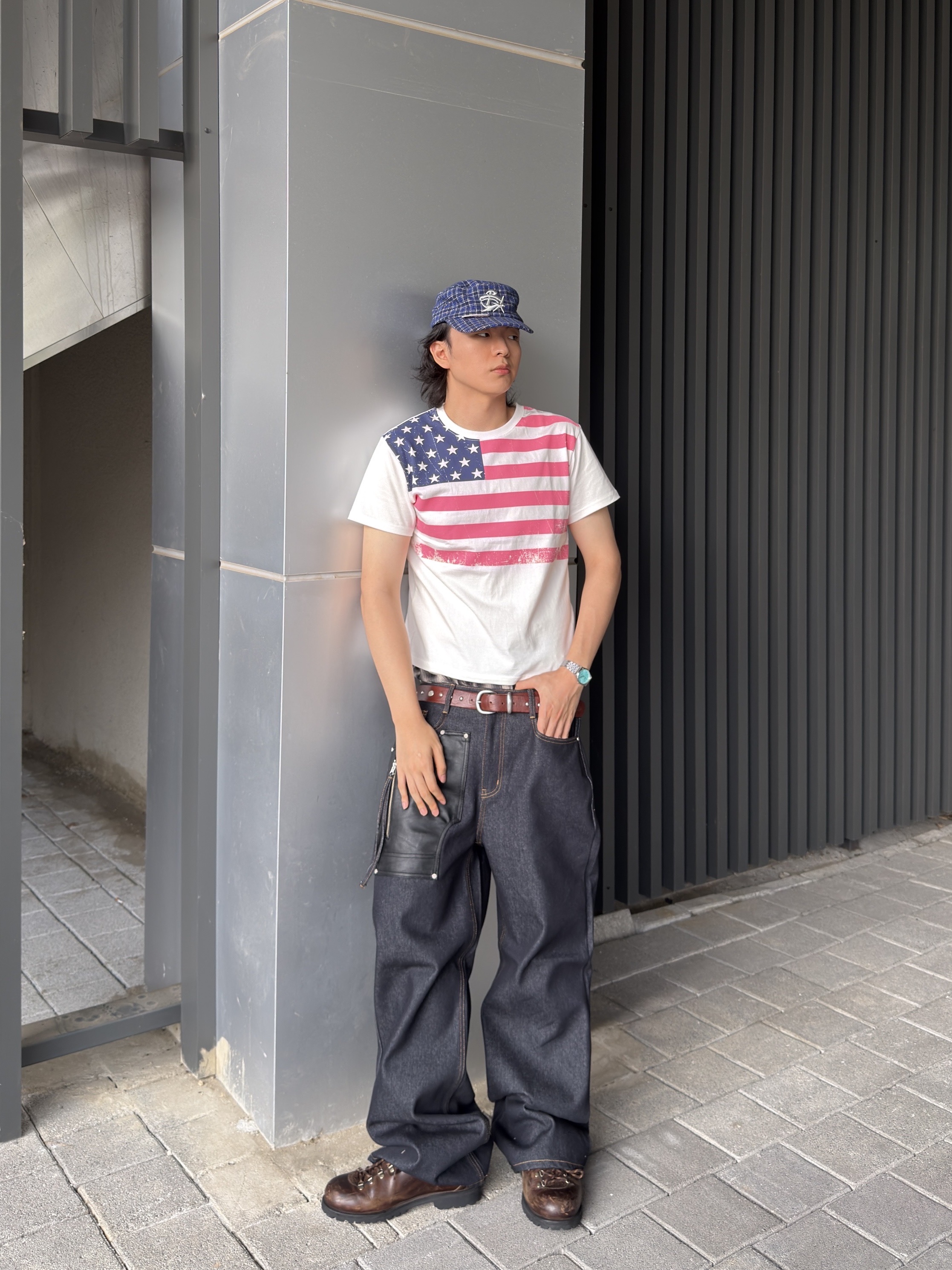 Romantic Move Oat Mountain Oil Dark Brown 착용 스타일 - 4