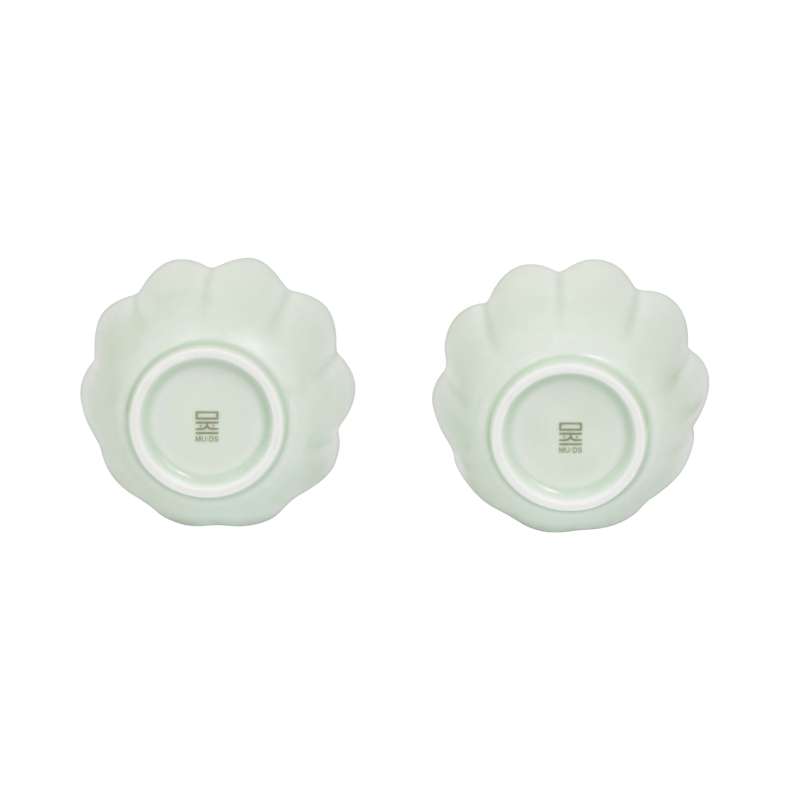 뮷즈 청자 꽃사발 막걸리 잔세트 (2개 세트)(MU:DS Celadon Flower Bowl Makgeolli Cup Set (Set of 2)) - 2