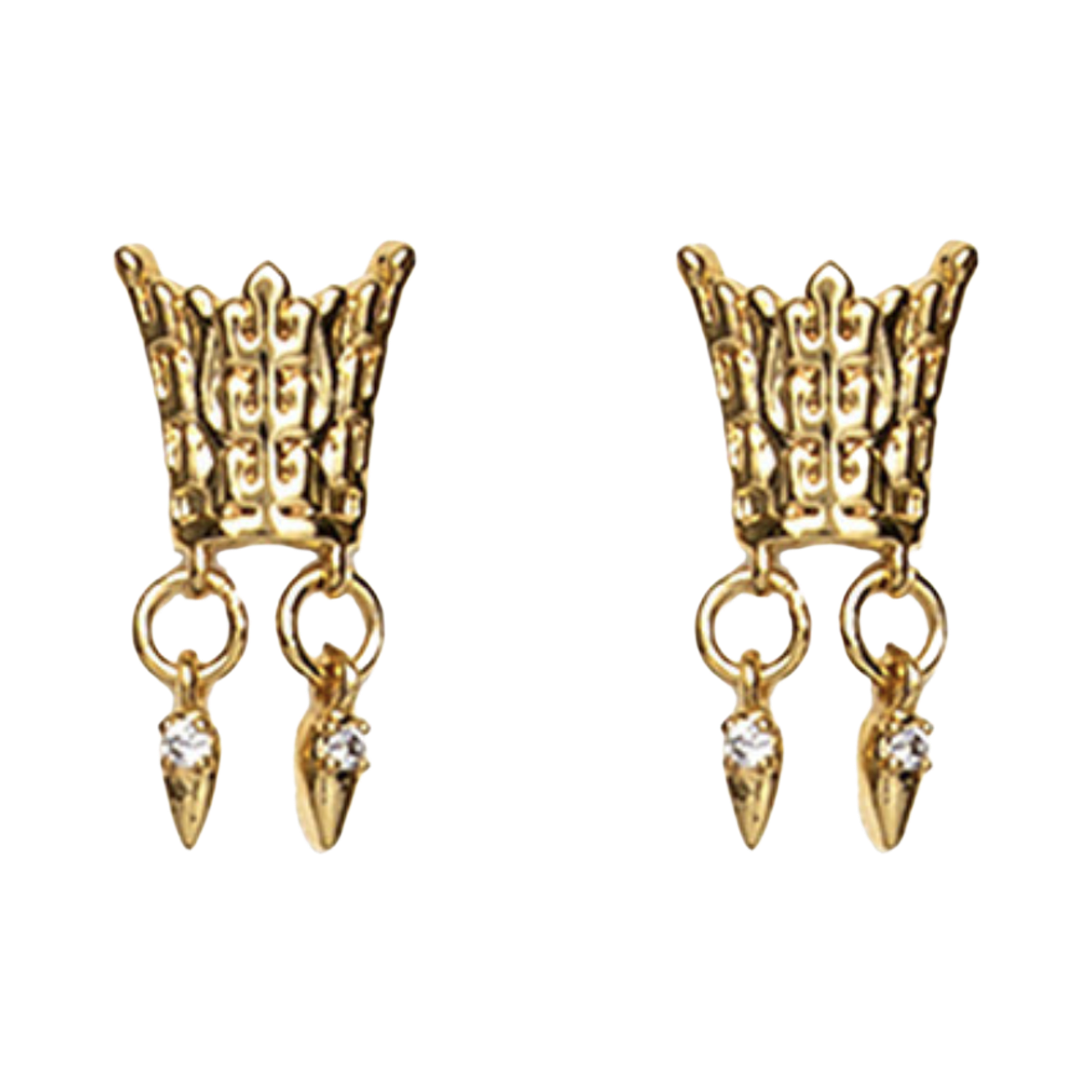 뮷즈 금관 이어링 골드(MU:DS Gold Crown Earrings Gold)