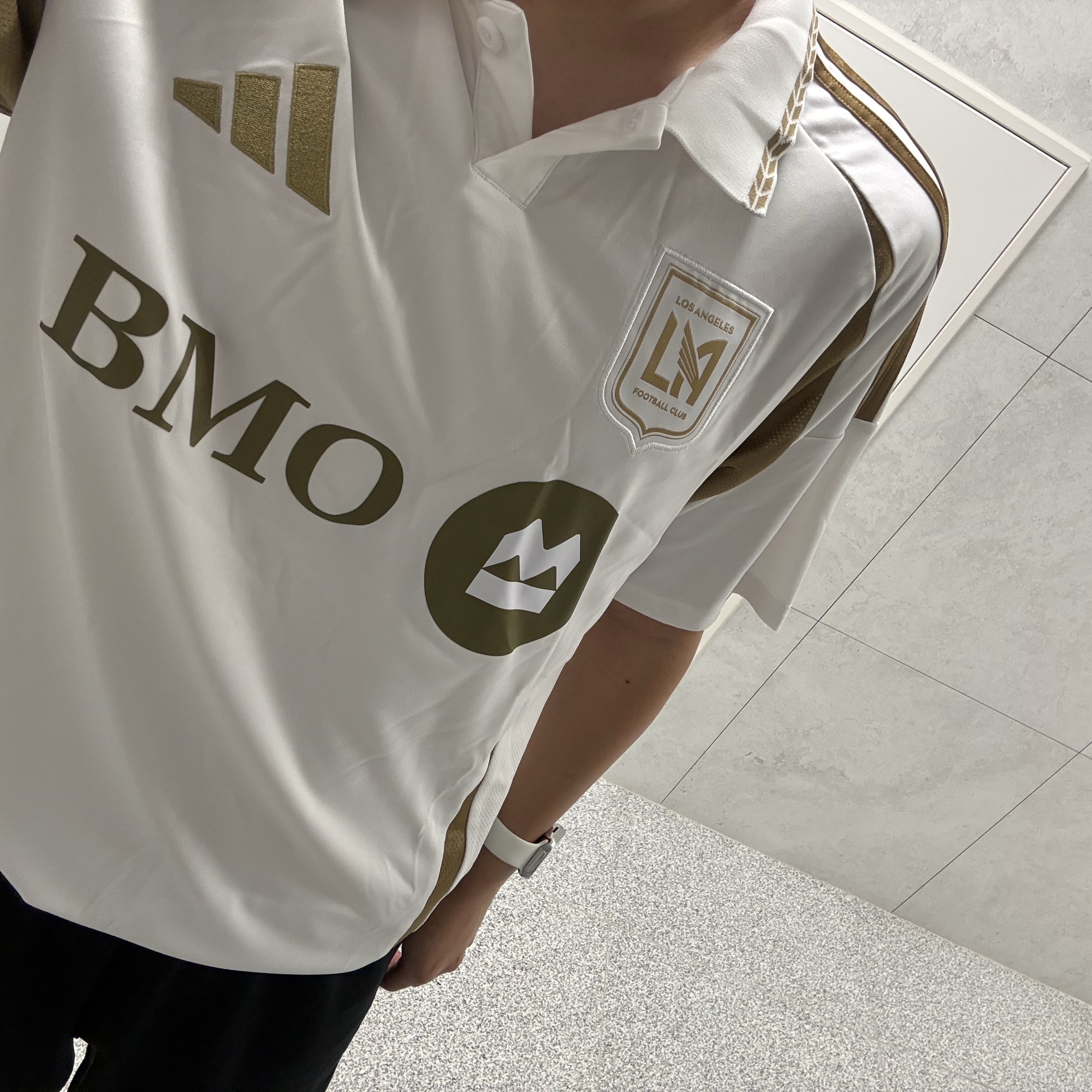 Adidas LAFC 2025/26 Away Jersey White - KR Sizing (Non Marking Ver.), Nike Dri-Fit Park 3 Shorts Black 착용 스타일 - 1