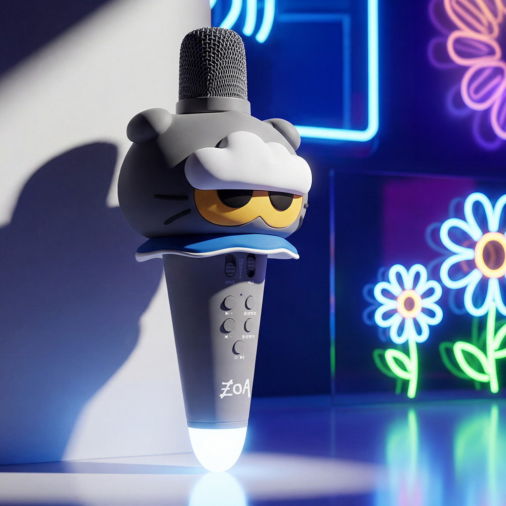 로이체 조앤프렌즈 충전식 블루투스 무선 노래방 마이크(Royche Zo & Friends Rechargeable Bluetooth Wireless Karaoke Microphone) - 4