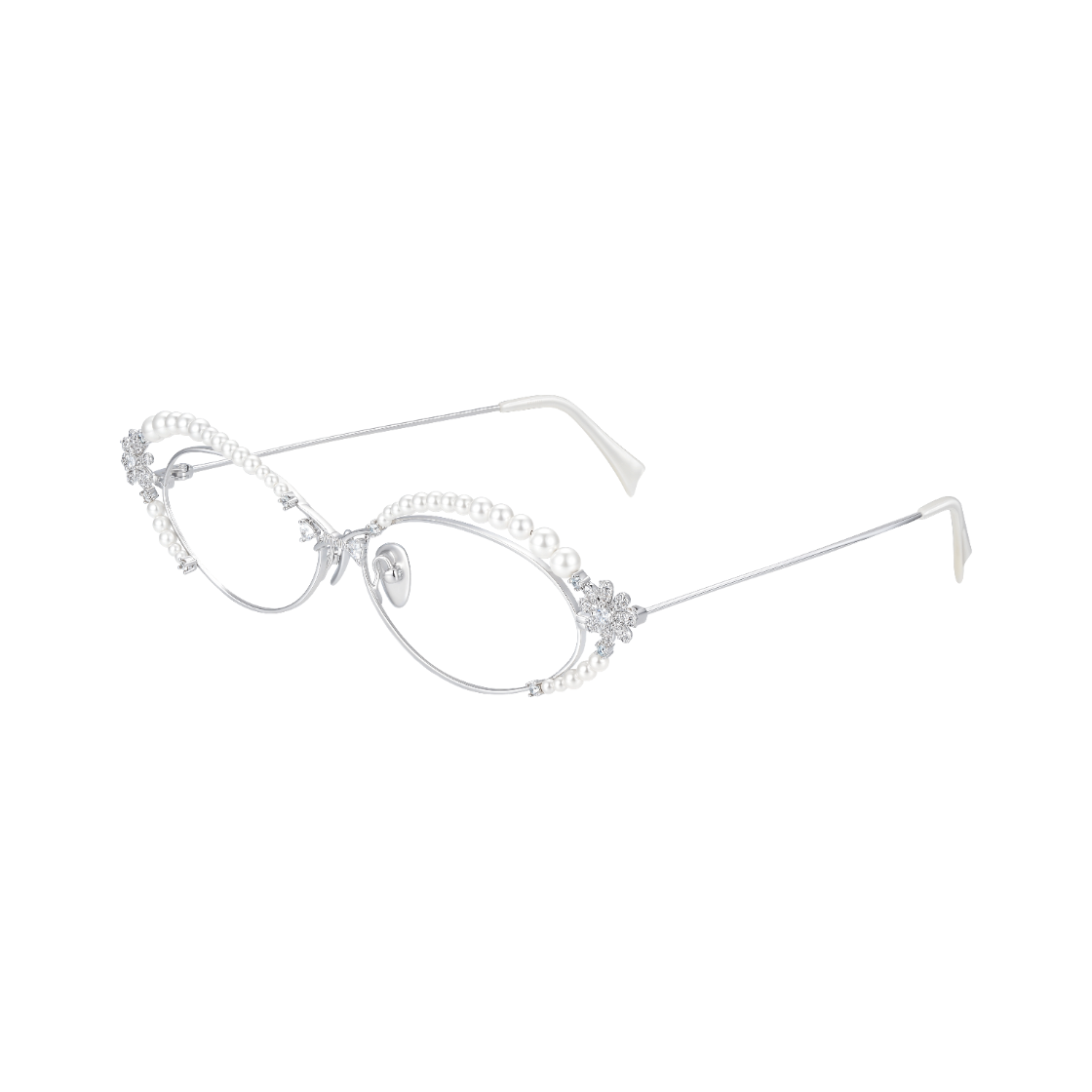 위민 데이지 펄 글래스 실버 - 26FW(Yvmin Daisy Pearl Glasses Silver - 26FW) - 3