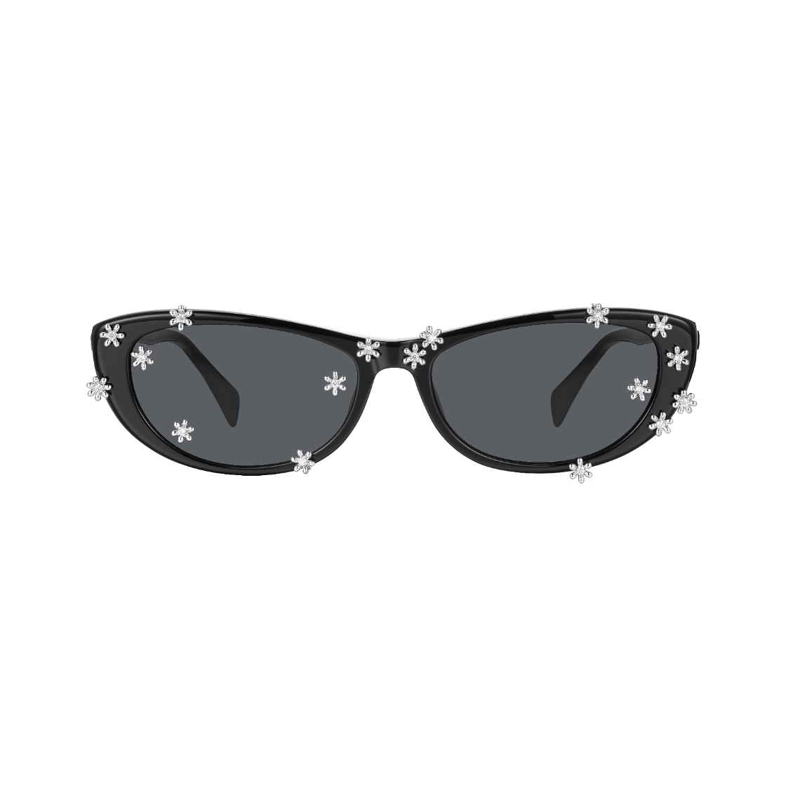 위민 플라워 선글라스 블랙 - 26FW(Yvmin Flower Sunglasses Black - 26FW)