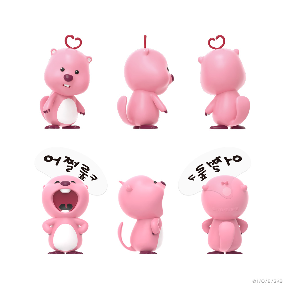 로이체 잔망루피 모니터 피규어 당당 & 두근(Royche Zanmang Loopy Monitor Figure Confident & Heart-Fluttering) - 2