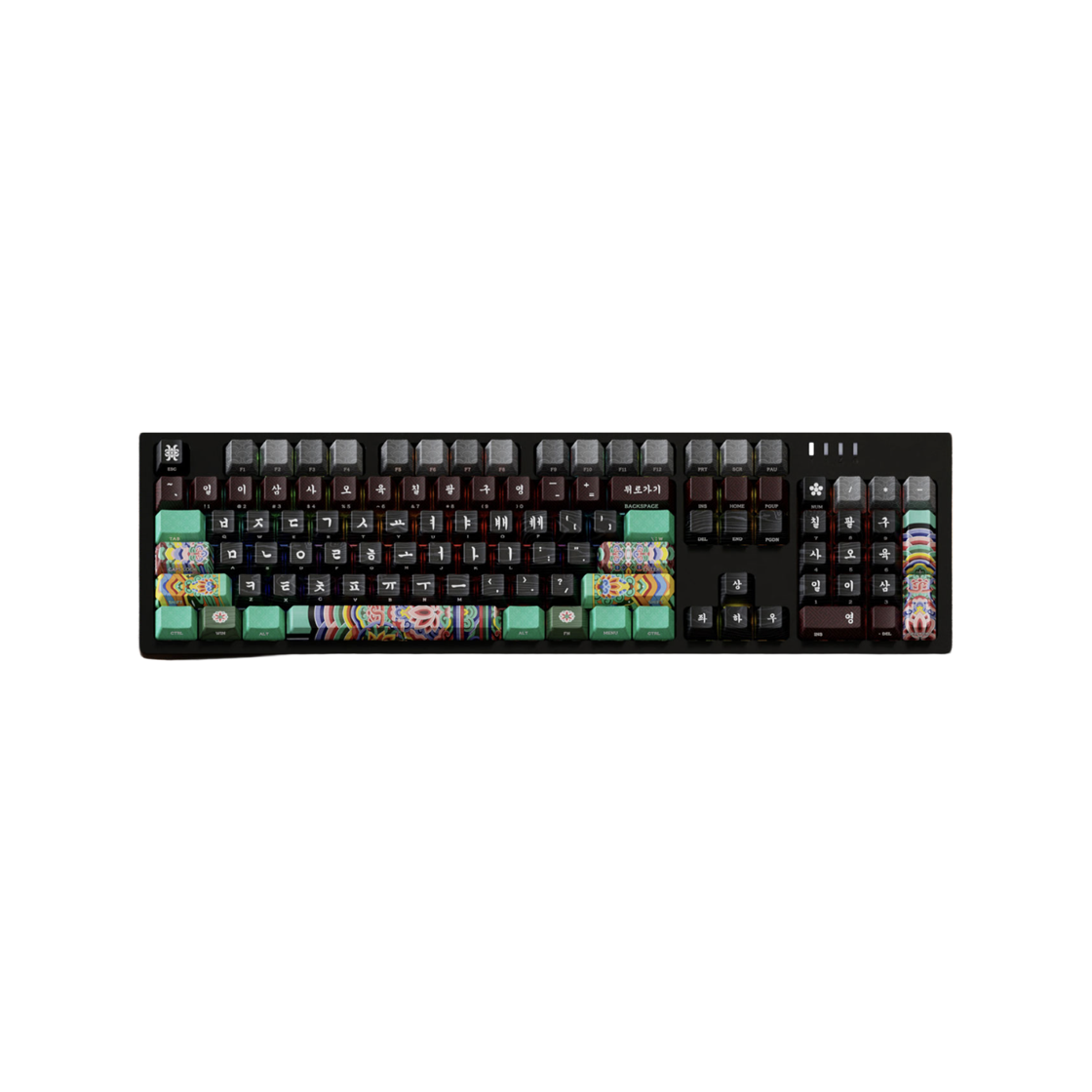 뮷즈 단청 기계식 유선 키보드 블랙 (국내 정식 발매 제품)(MU:DS Dancheong Mechanical Wired Keyboard Black (Korean Ver.))