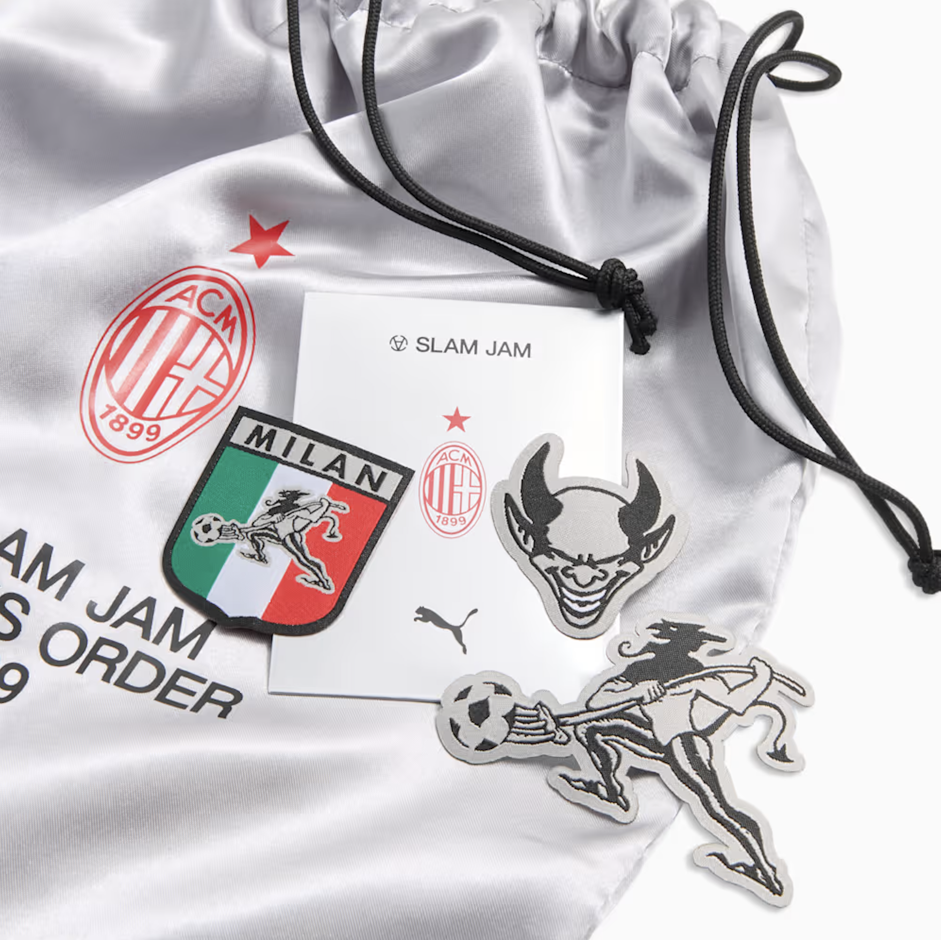 푸마 x 슬램잼 AC 밀란 리미티드 에디션 롱슬리브 저지 실버 미스트 (논 마킹 버전)(Puma x Slam Jam AC Milan Limited Edition Longsleeve Jersey Silver Mist (Non Marking Ver.)) - 3