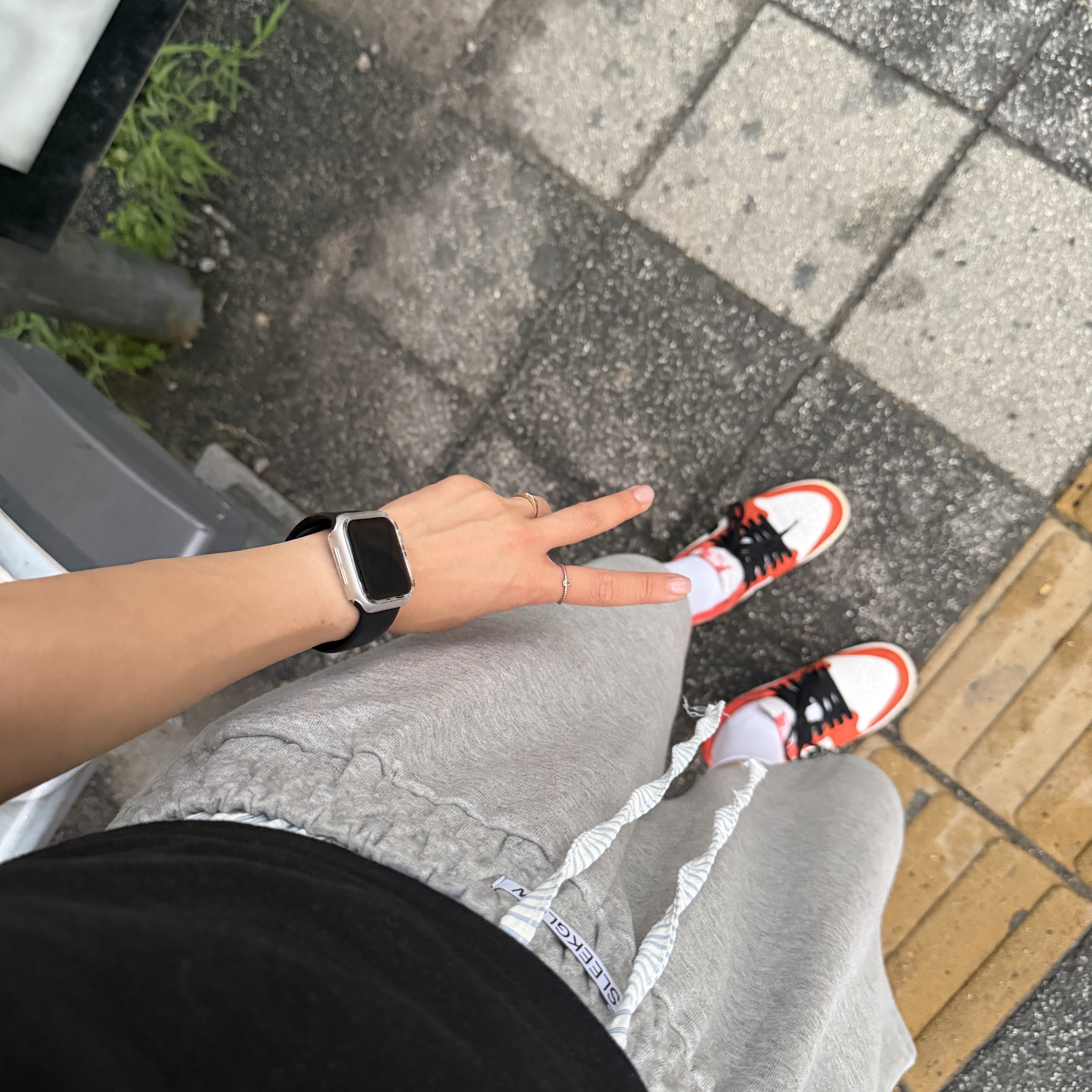 SLEEKGLOW Boxer Trunk Bermuda Pants Gray, (GS) Jordan 1 Low OG Starfish 착용 스타일 - 1