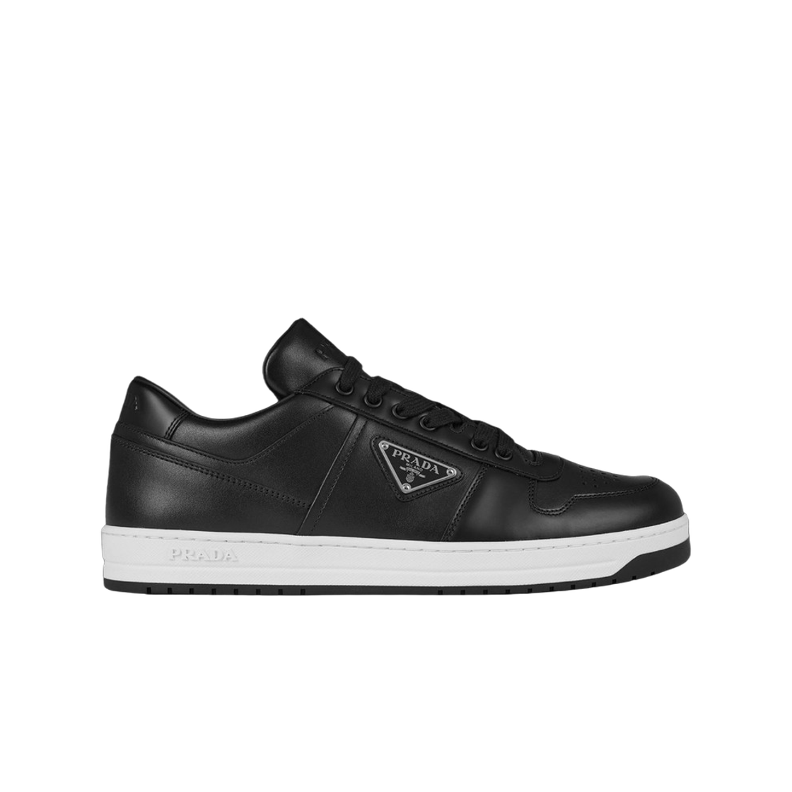 2EE364-3LJ6-F0002 Prada Downtown Leather Sneakers Black
