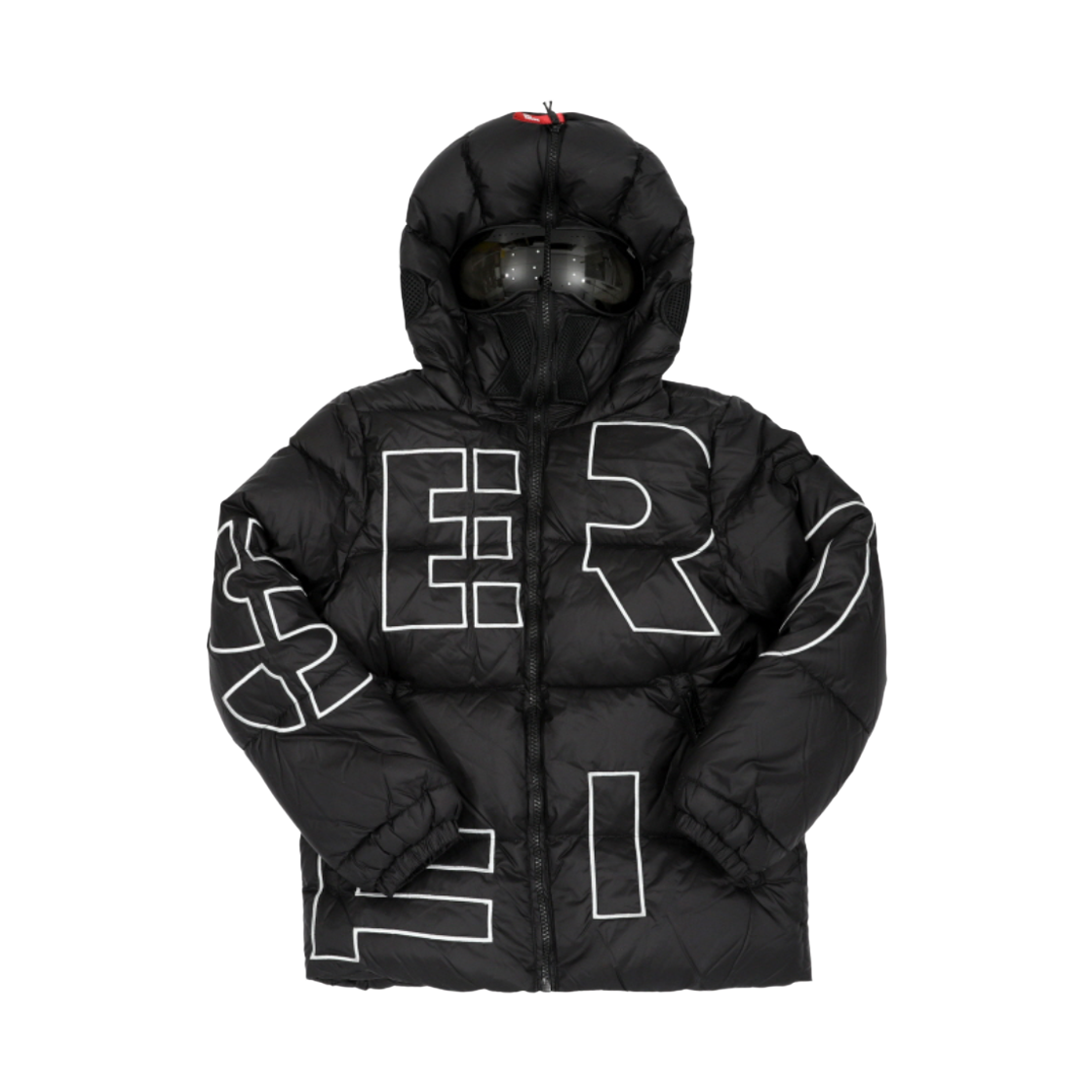 (키즈) AI 라이더스 마이크로 립스탑 고글 다운 자켓 블랙((Kids) AI Riders Micro Ripstop Goggle Down Jacket Black)