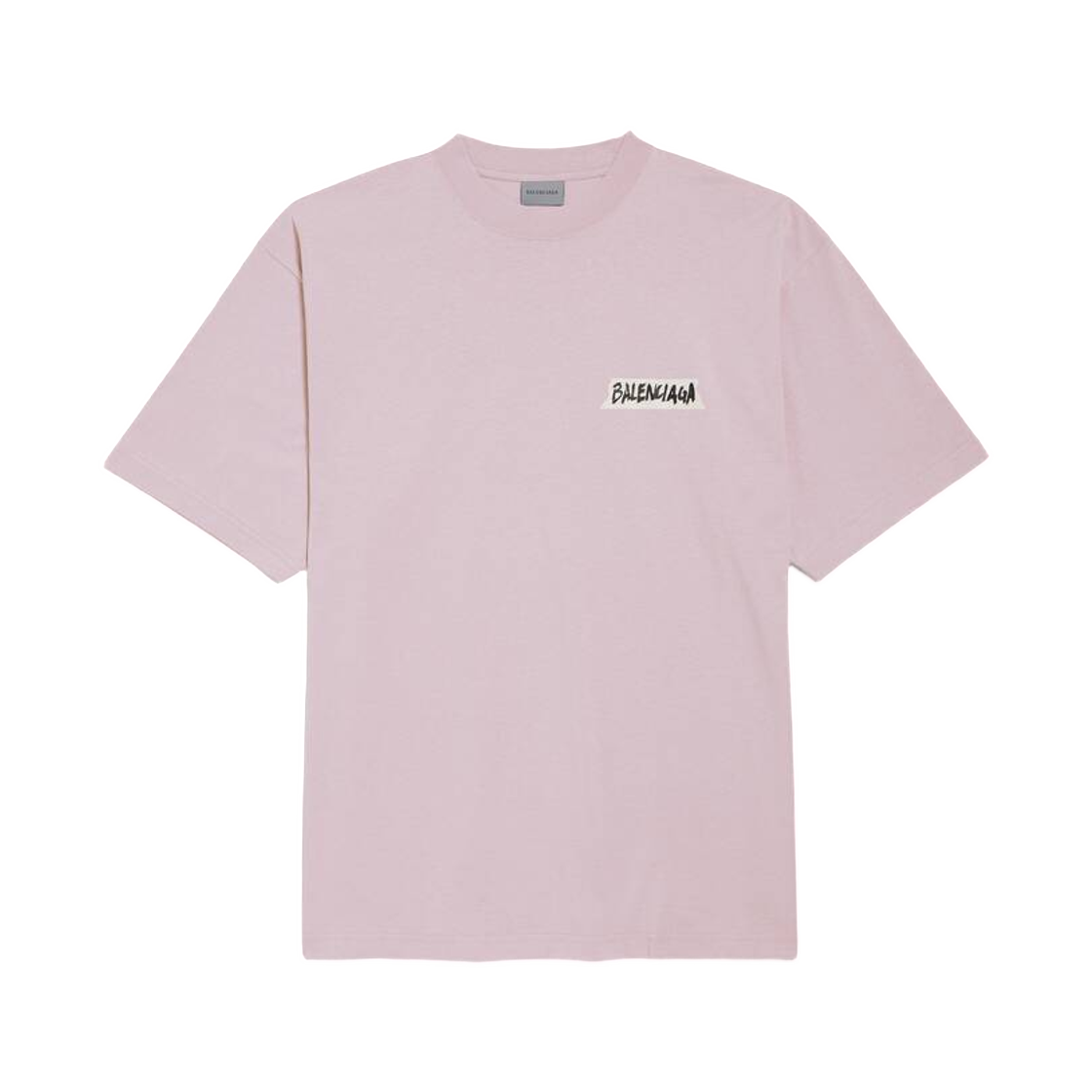 A00497TTVL65663 (W) Balenciaga Masking Tape Medium Fit T-Shirt Dusty Pink