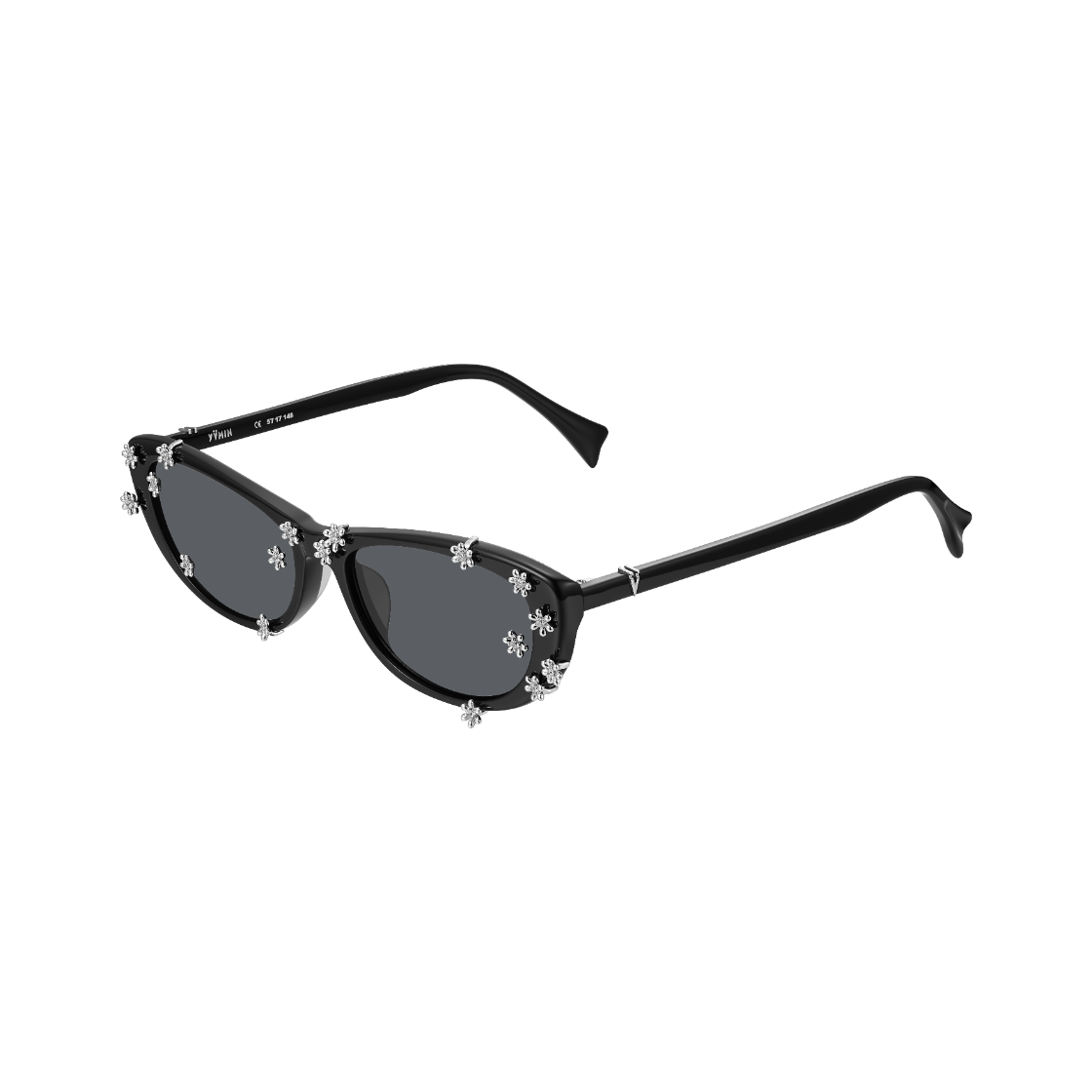 위민 플라워 선글라스 블랙 - 26FW(Yvmin Flower Sunglasses Black - 26FW) - 3