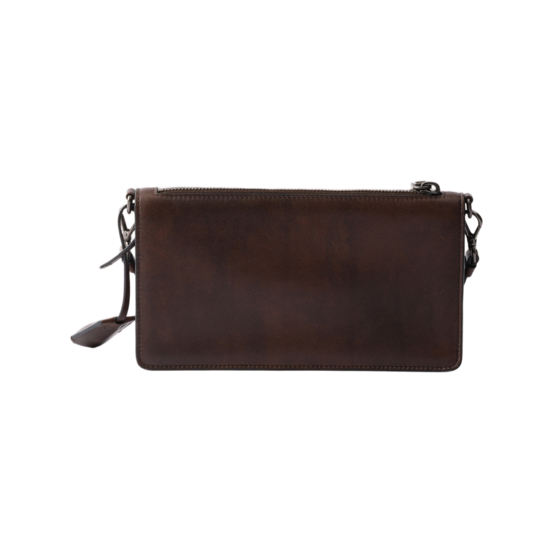 프라다 레더 파우치 코코아 브라운(Prada Leather Pouch Cocoa Brown) - 2