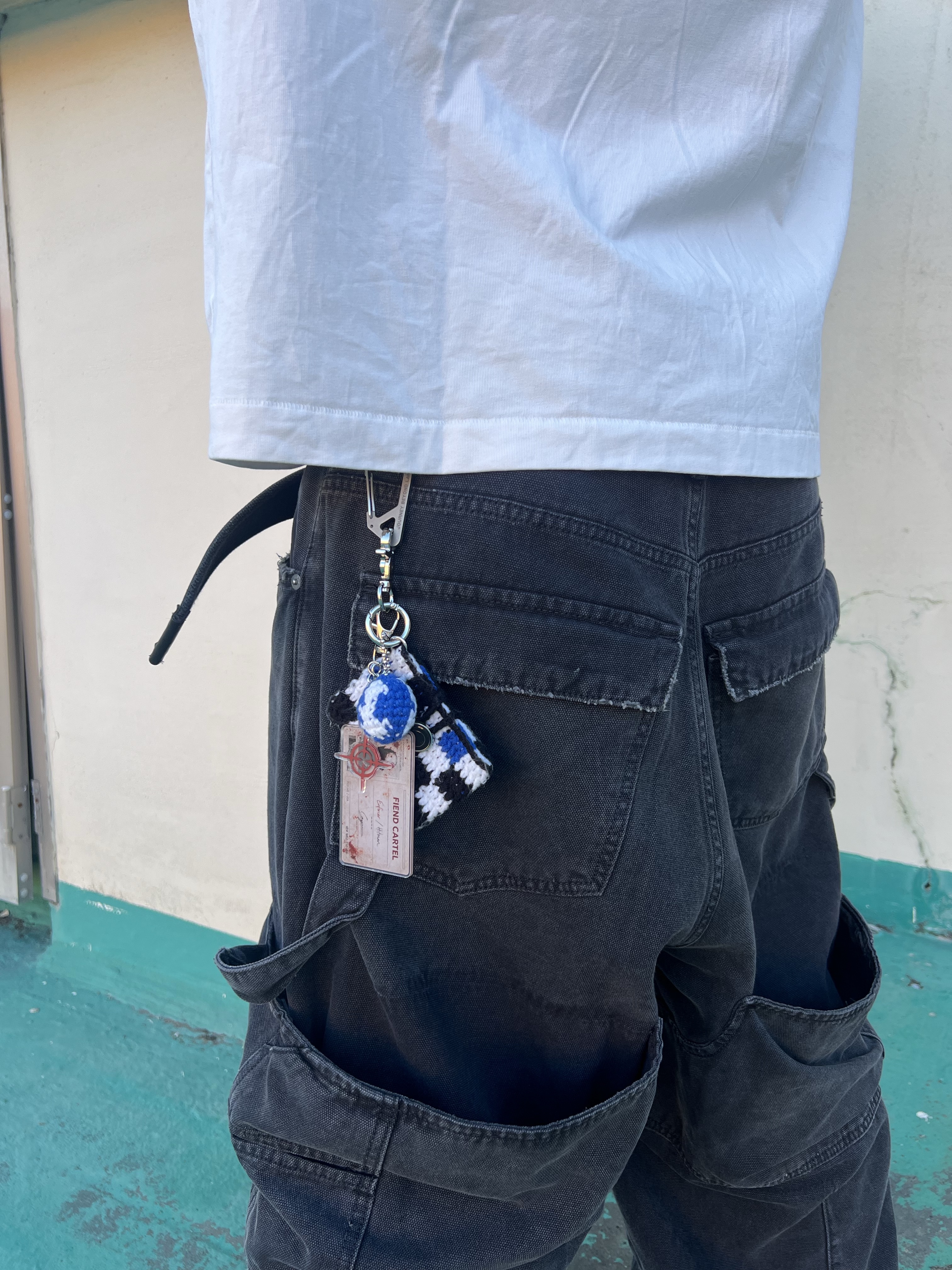 Nonnod Double knee cover pants Vintage black, Balenciaga Anatomic Runner Sneakers Grey 착용 스타일 - 5