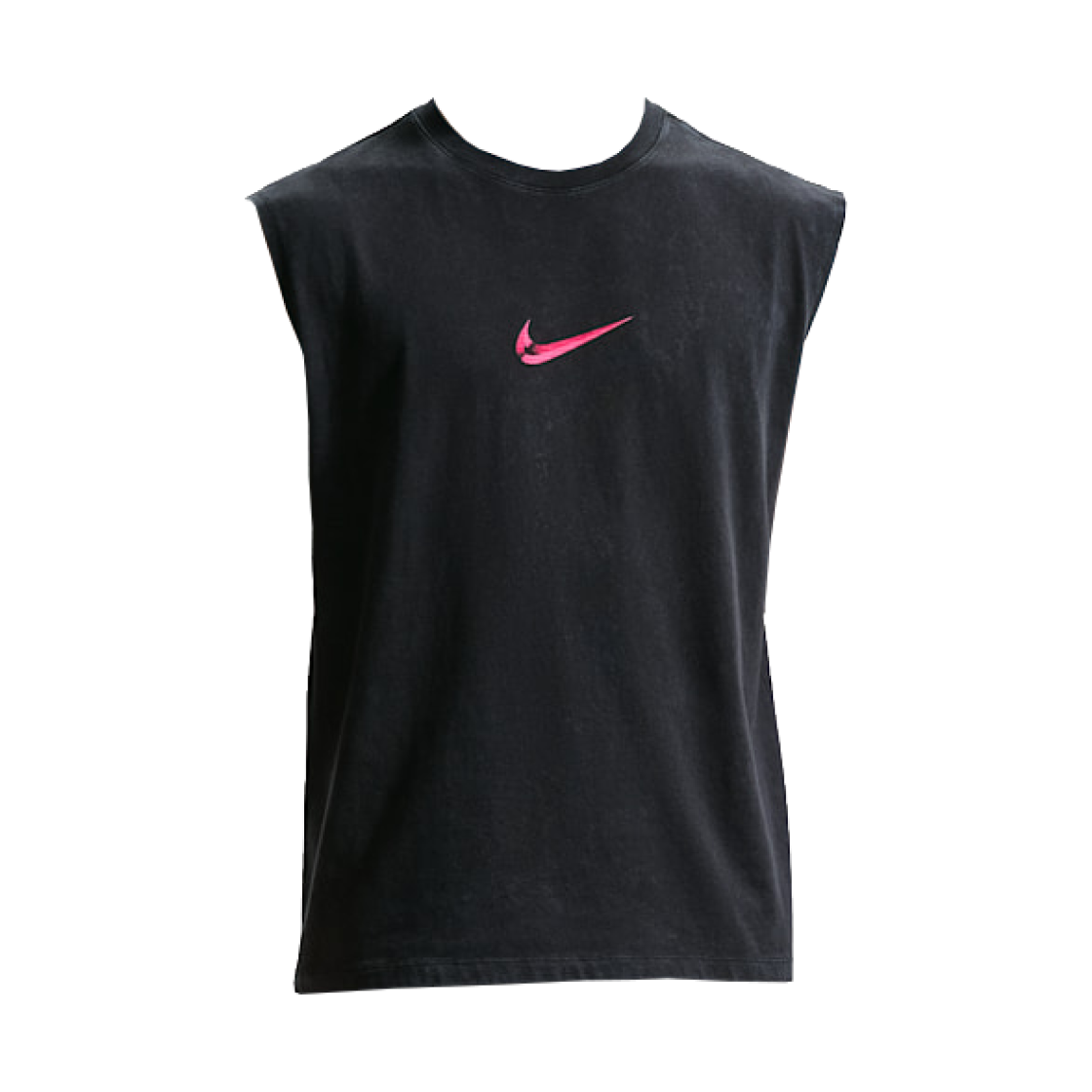나이키 슬리브리스 티셔츠 블랙 하이퍼 핑크 - 아시아(Nike Sleeveless T-Shirt Black Hyper Pink - Asia)