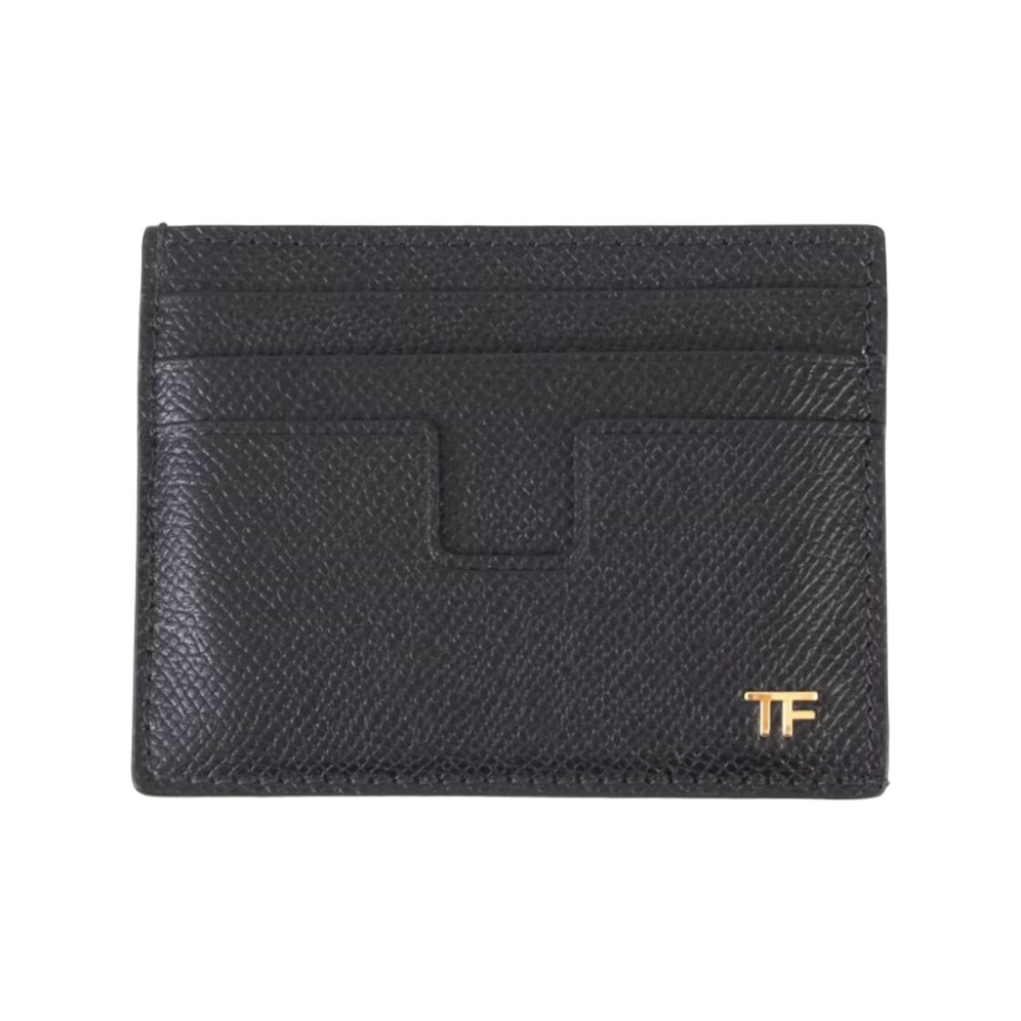 YM233-LCL081G-NAA Tom Ford Small Grain Leather Card Holder Black