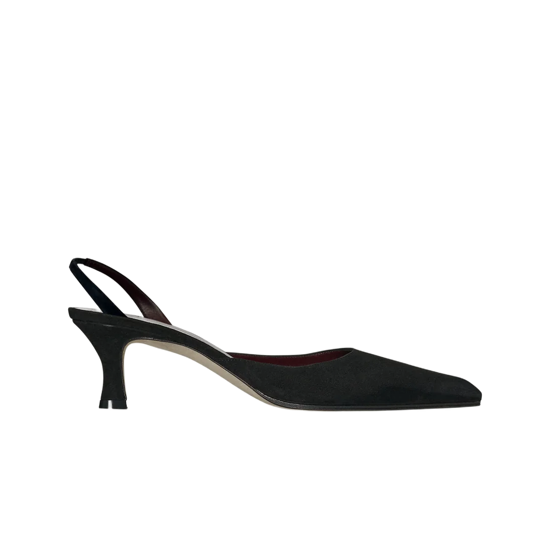 F000502L303BLK (W) The Row Inez Slingback Heel Black