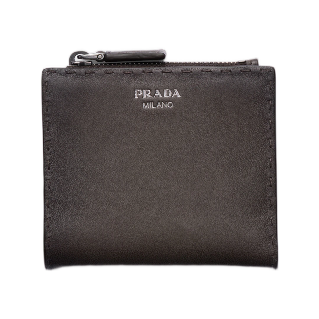 2ML049-2ZQ4-F0417 Prada Small Leather Wallet Graphite