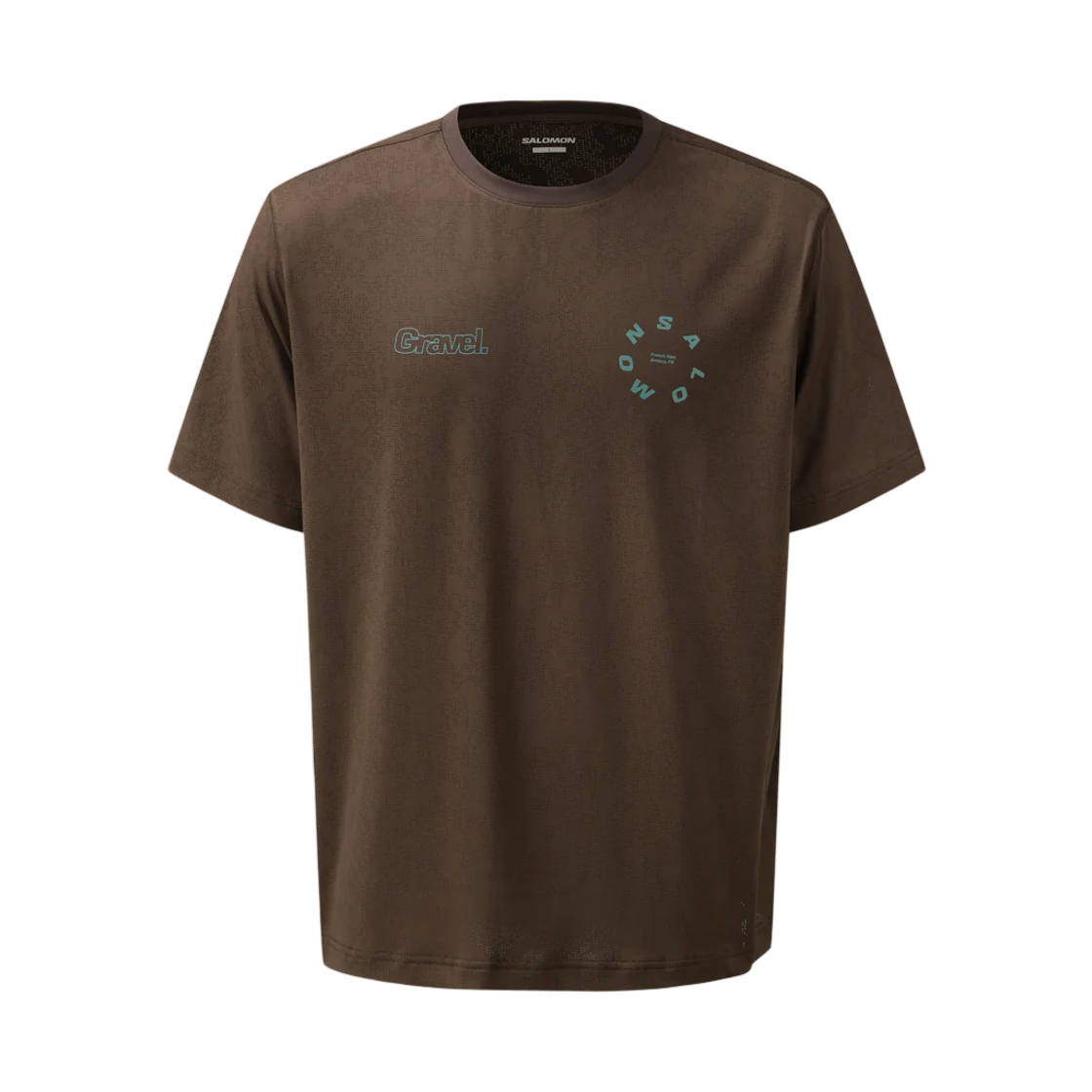 LD0087400 Salomon Aero Circul Jacquard Short Sleeve Dark Brown