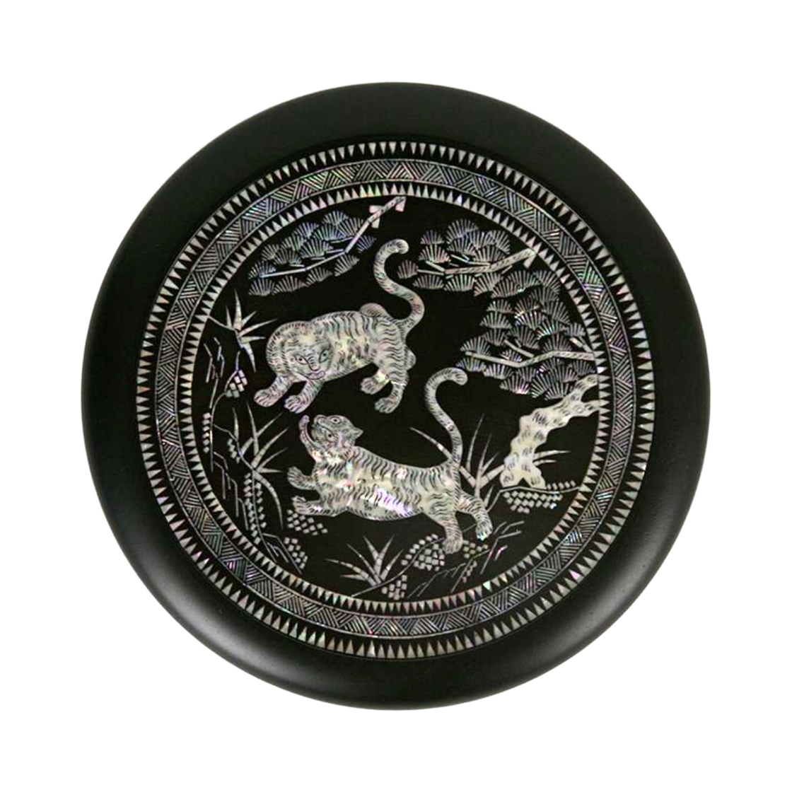 뮷즈 나전 호랑이 손거울(MU:DS Mother-of-Pearl Tiger Hand Mirror)