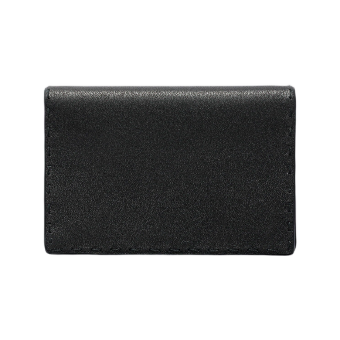 프라다 앤틱 레더 카드 홀더 블랙(Prada Antiqued Leather Card Holder Black) - 2
