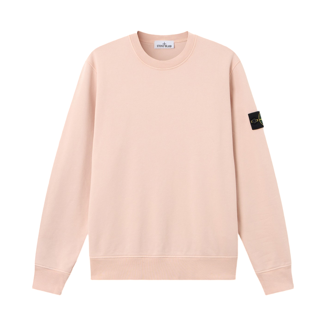 L2S1561000-60S0051-V0082 Stone Island 6100060 Organic Cotton Fleece Regular-Fit Crewneck Sweatshirt with Raglan Sleeves Antique Rose - 26FW
