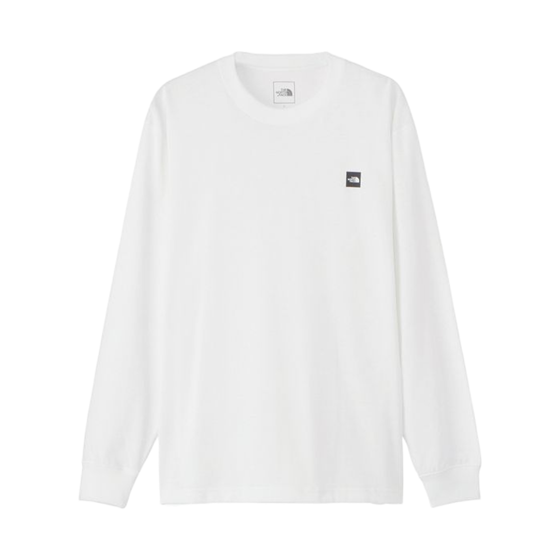 NT32441W The North Face Long Sleeve Small Box Logo T-Shirt White