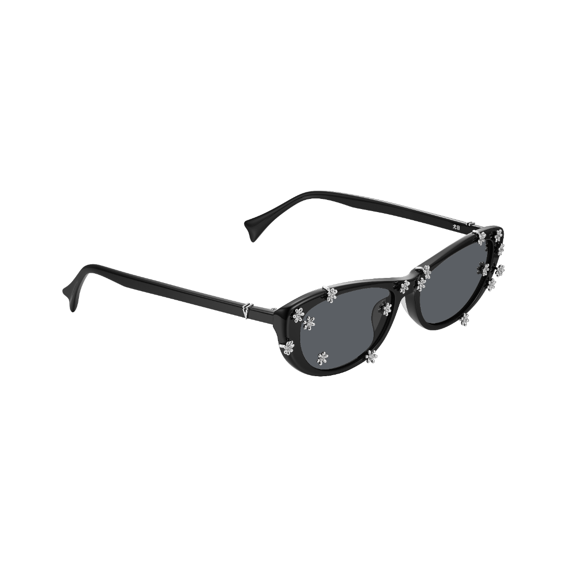 위민 플라워 선글라스 블랙 - 26FW(Yvmin Flower Sunglasses Black - 26FW) - 2