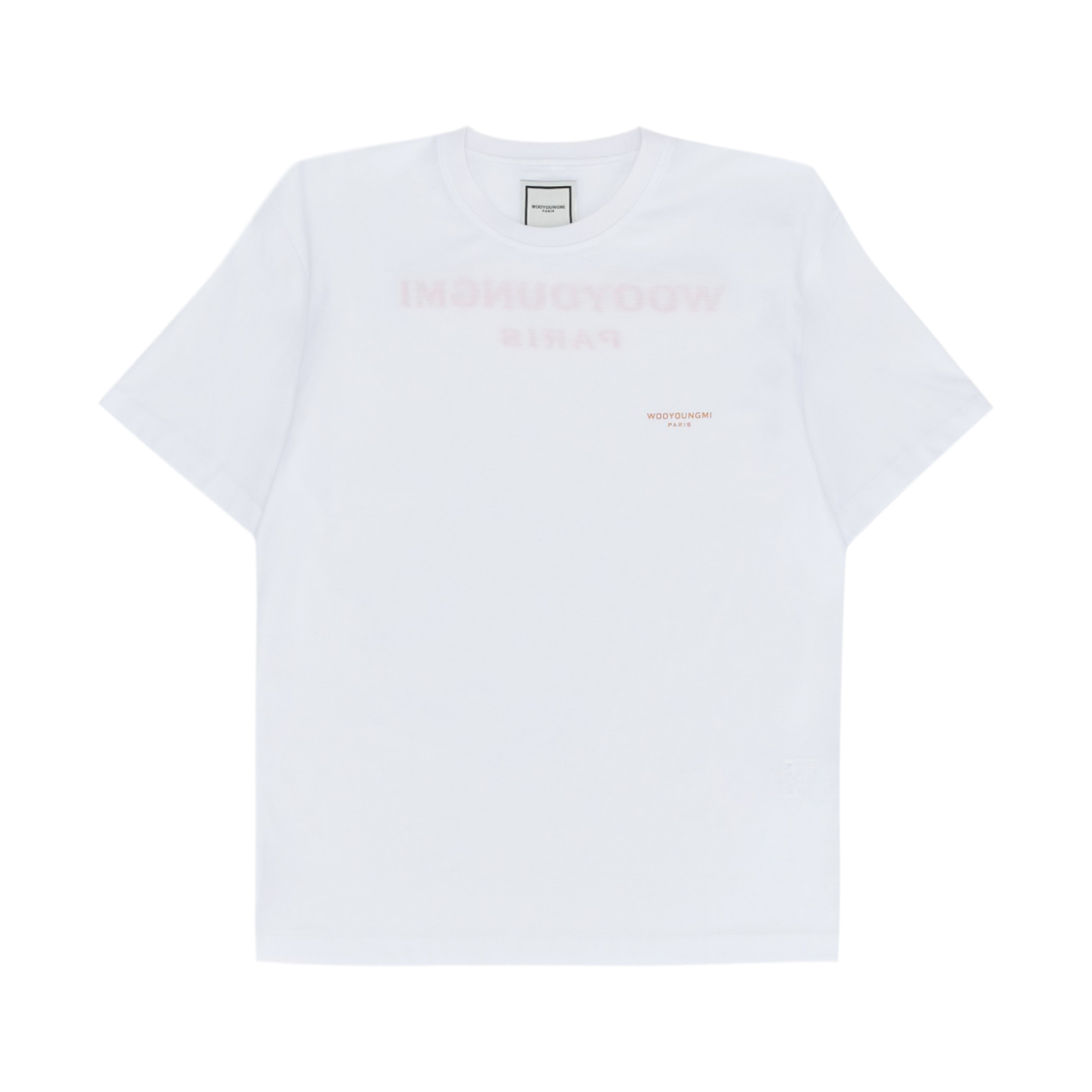 우영미 터프트 자수 백로고 티셔츠 화이트 - 26FW(Wooyoungmi Tuft Embroidered Back Logo T-Shirt White - 26FW) - 2