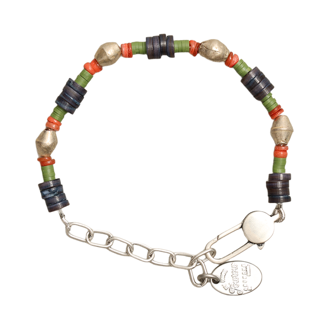 토우토우아카이브 캑터스 쉘 팔찌 네이비(TOWTOW.ARCHIVE Cactus & Shell Bracelet-Navy)