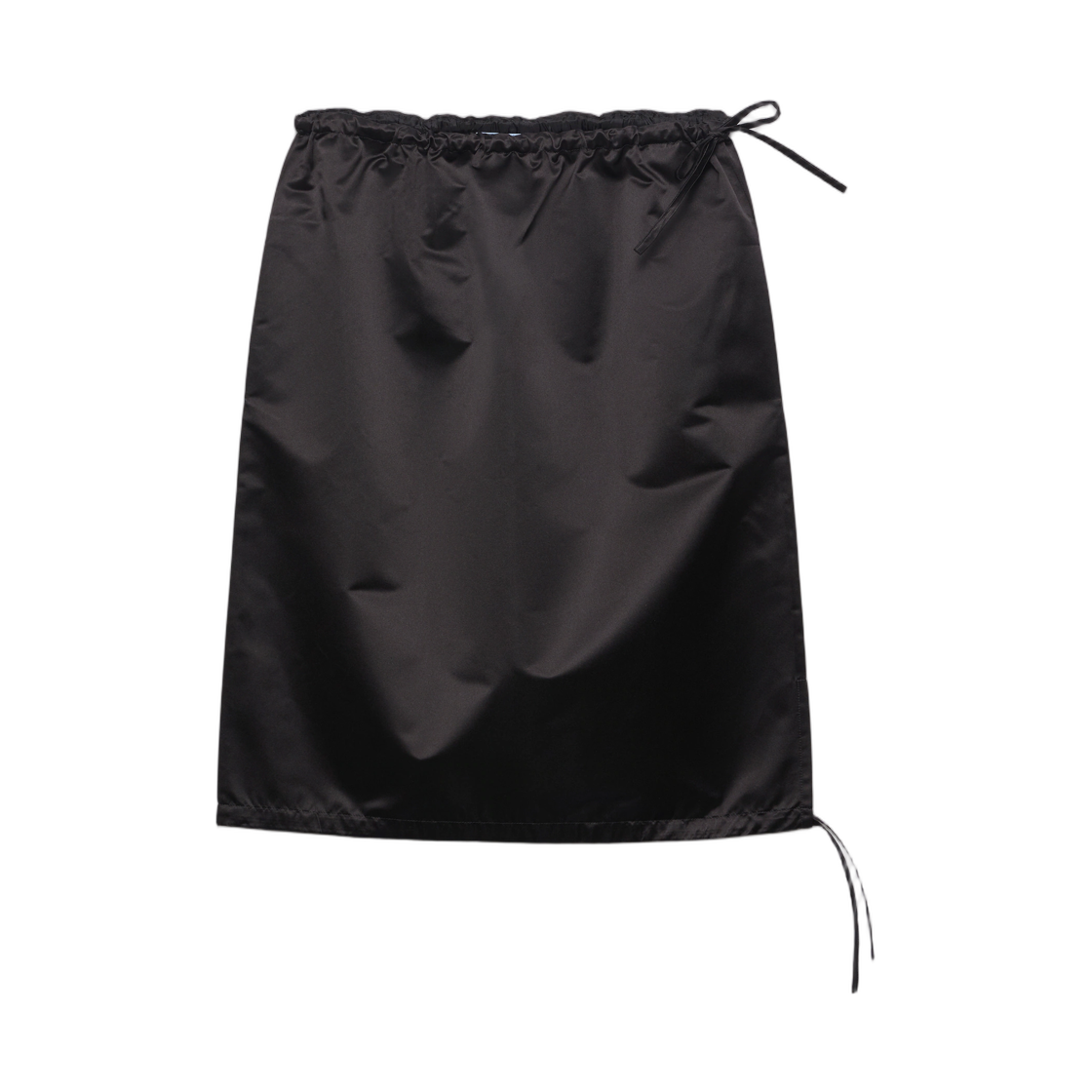 P10D6-1653-F0002 (W) Prada Satin Skirt Black
