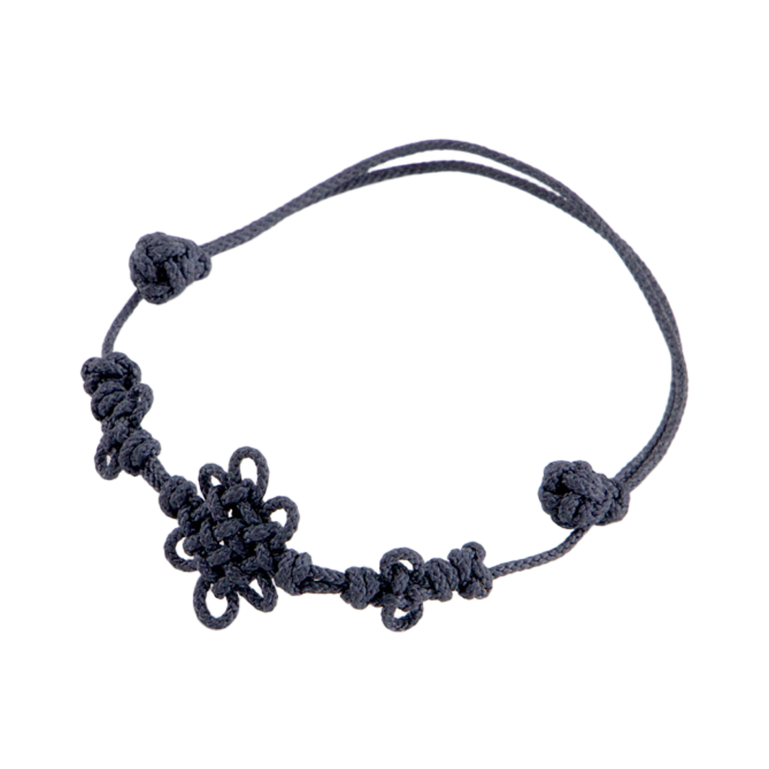 뮷즈 국화 매듭 팔찌 딥 그레이(MU:DS Chrysanthemum Knot Bracelet Deep Grey) - 1