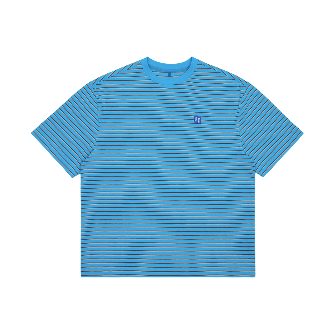 BP06FYTS0117CB Ader Error Sig; BL Tag T-Shirt 12 Cerulean Blue